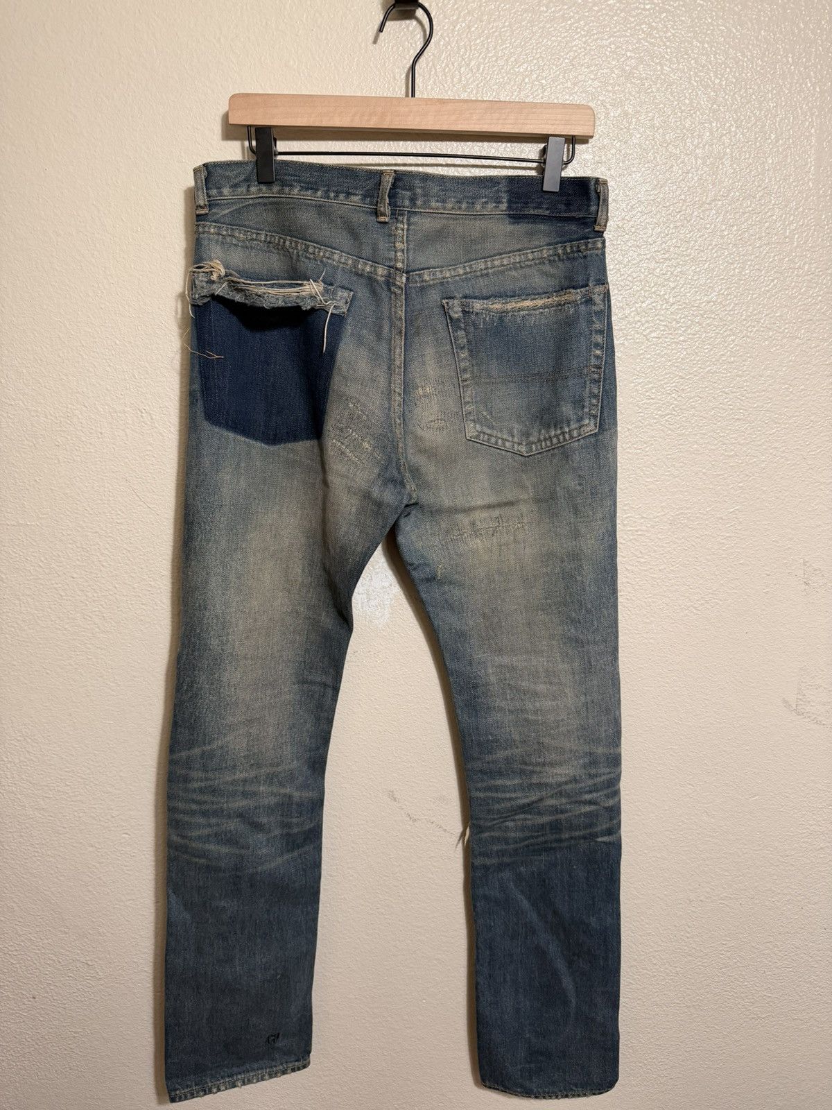 Undercover Undercover AW04 “68” Red Yarn Denim Size US 31 - 3 Thumbnail