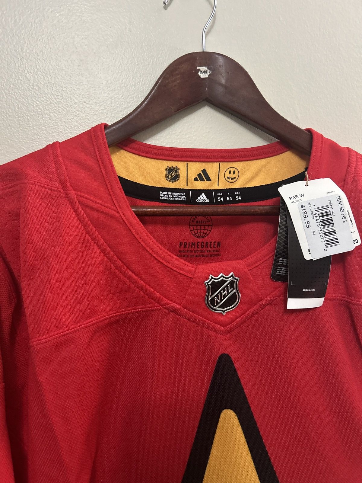Adidas × NHL 2024 All Star Game Adidas x Drew House Red NHL Jersey Size US XL / EU 56 / 4 - 4 Thumbnail