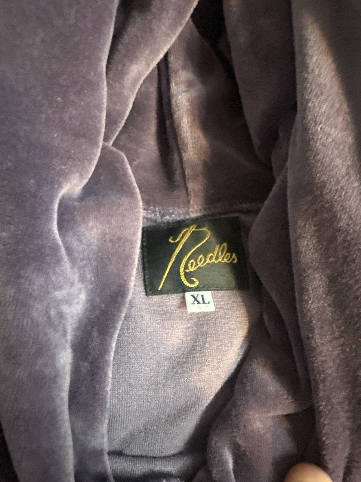 Needles Needles velour purple hoodie Size US XL / EU 56 / 4 - 3 Thumbnail