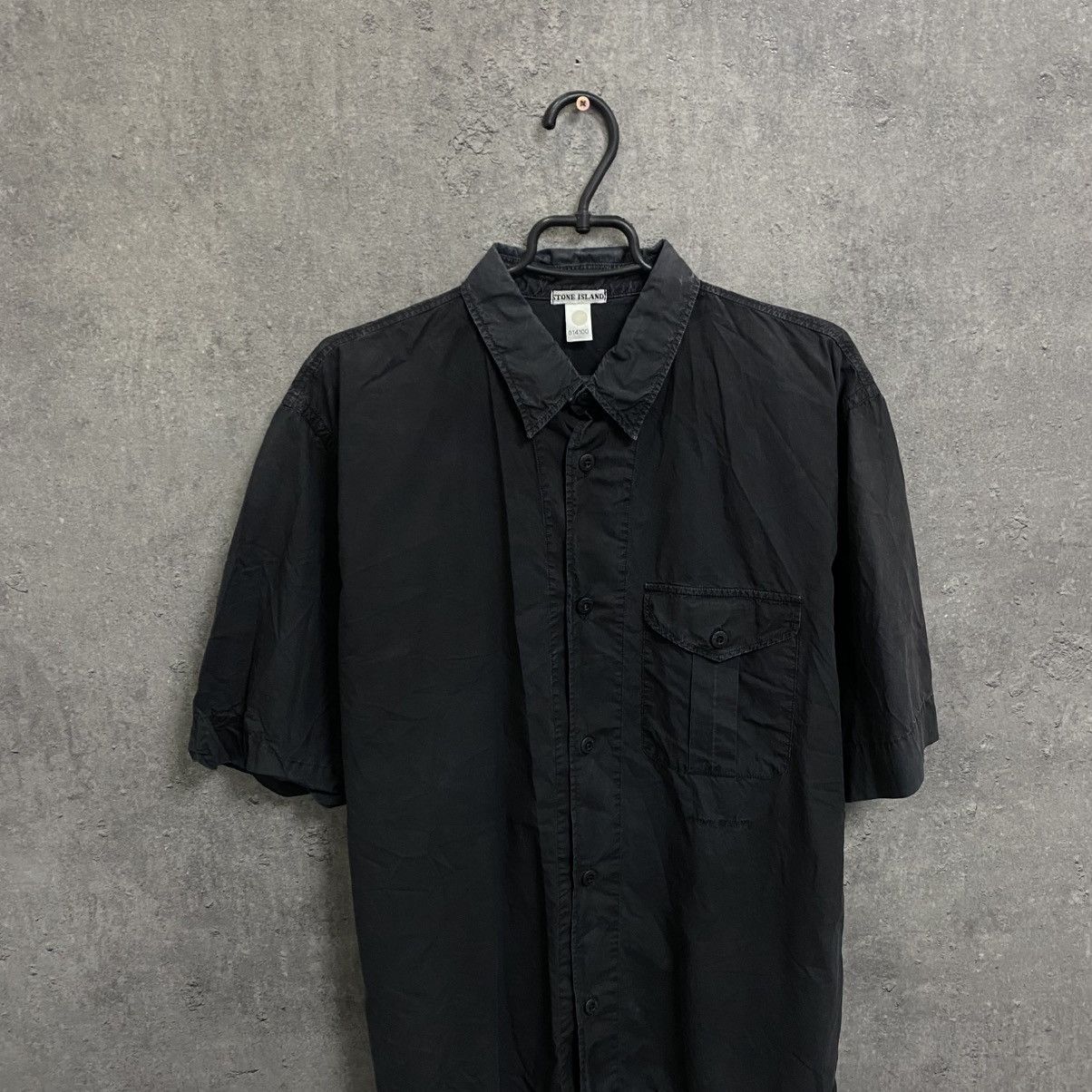 Stone Island Vintage Stone Island Black Shirt Size US L / EU 52-54 / 3 - 2 Thumbnail