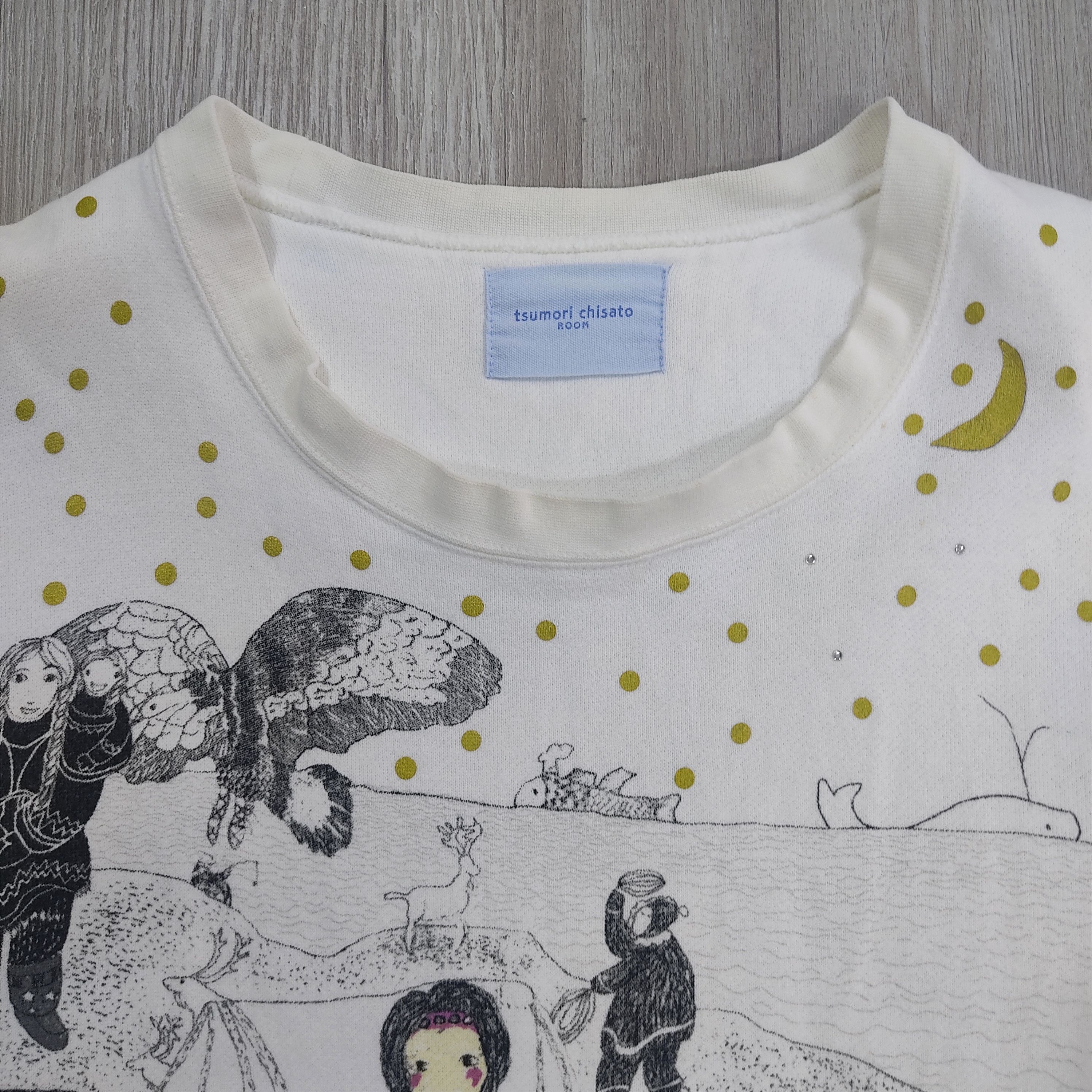 Issey Miyake TSUMORI CHISATO ROOM Rare Graphic Sweater Pullovers Size M / US 6-8 / IT 42-44 - 7 Thumbnail