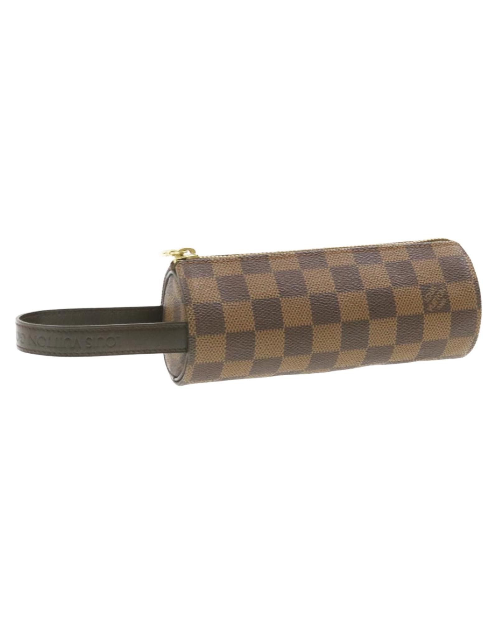 image of Louis Vuitton Damier Ebene Golf Cup 1998 Pouch Lv Auth in Damie Ebene, Women's