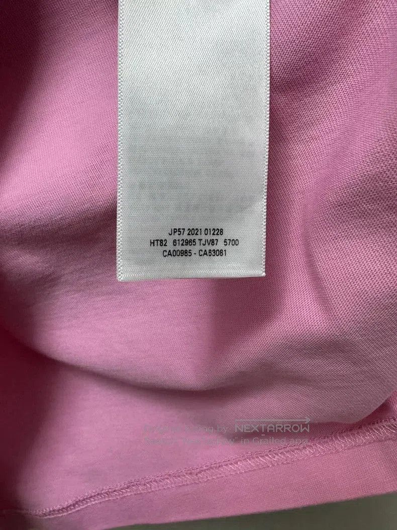 Balenciaga Balenciaga Pink Vintage Embroidered Logo Short Sleeve Size US S / EU 44-46 / 1 - 5 Thumbnail