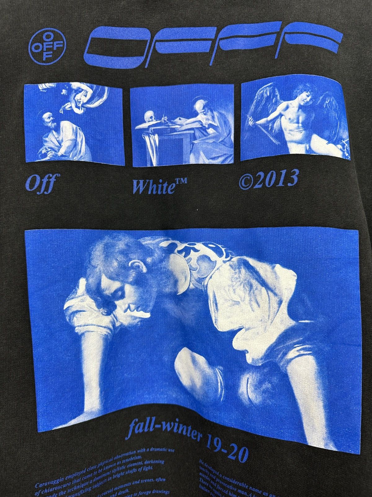 Off-White Off White Hardcore Caravaggio Black T-Shirt Size US S / EU 44-46 / 1 - 19 Thumbnail