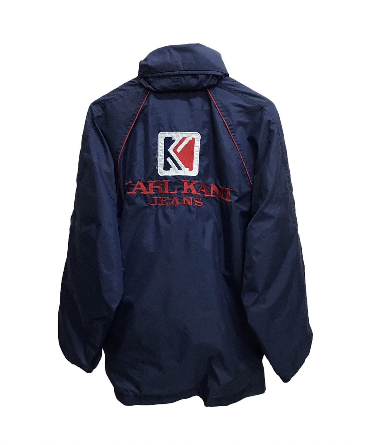 Karl Kani Vintage 90s Karl Kani Jeans Biglogo Windbreaker Jacket Size US XL / EU 56 / 4 - 1 Thumbnail