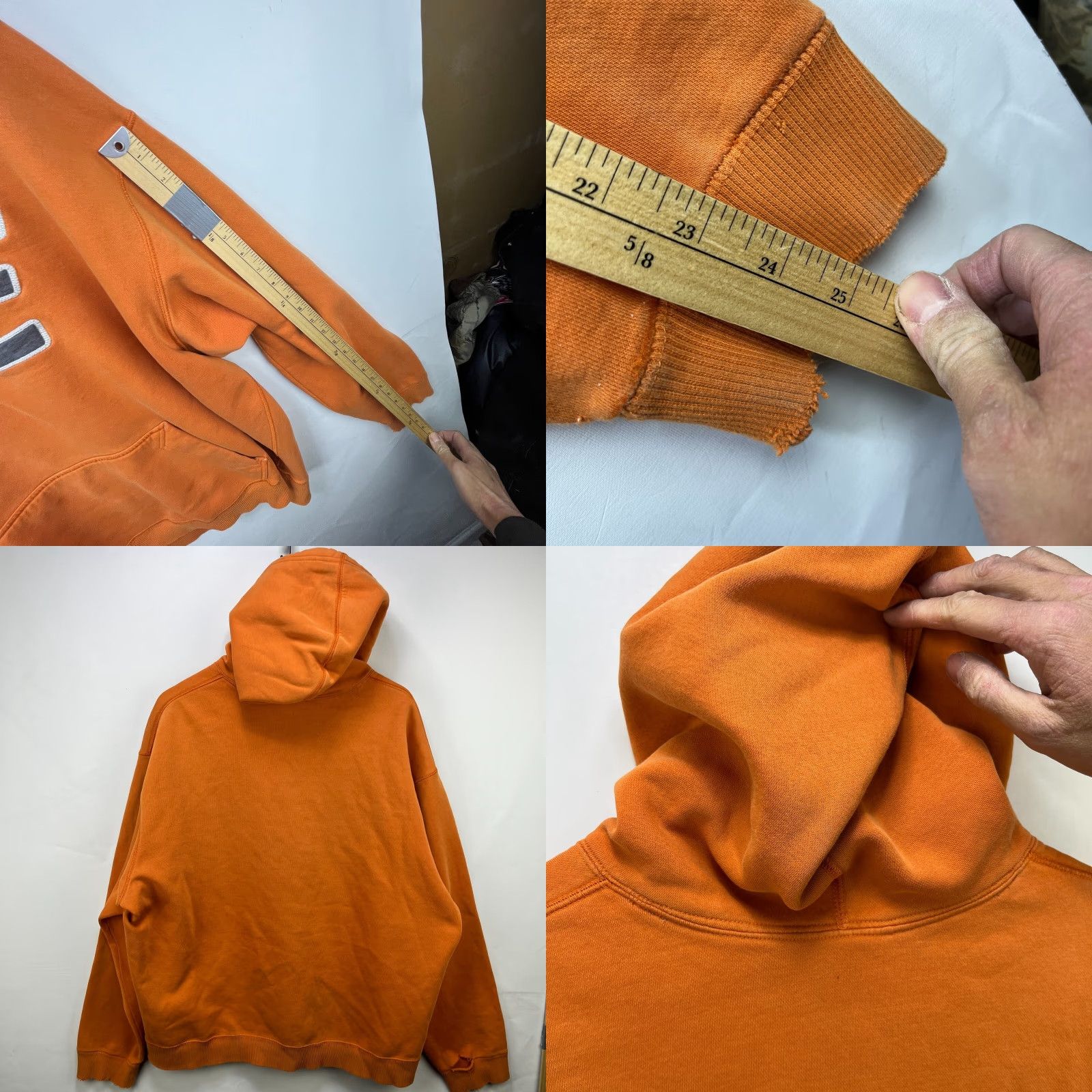 Nike VINTAGE Nike Embroidered Logo Hoodie 2XL Men Orange Size US XXL / EU 58 / 5 - 8 Thumbnail