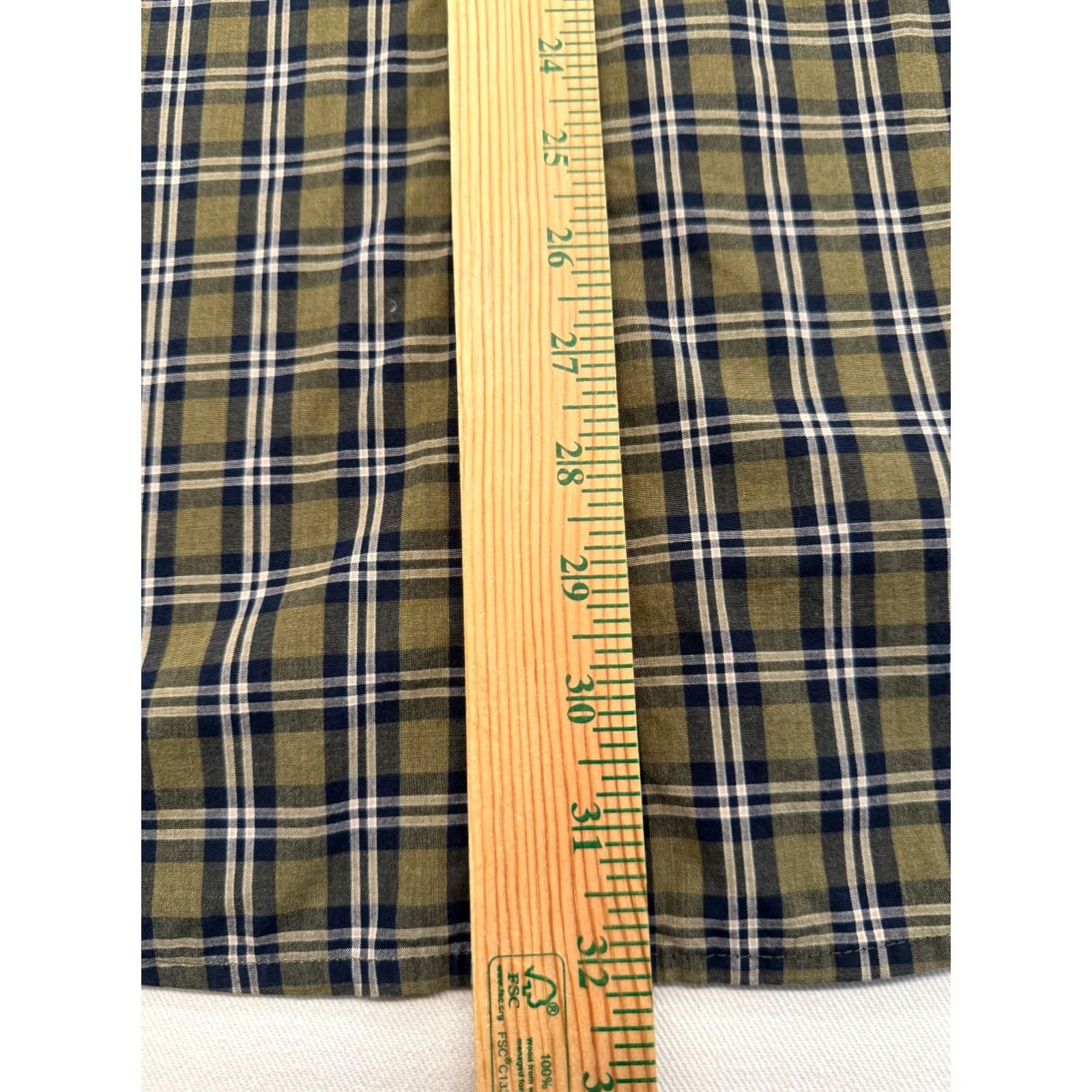Croft & Barrow Croft & Barrow Long Sleeve Button Up Mens Large Blue Check Cotton Shirt 2955 Size US L / EU 52-54 / 3 - 7 Thumbnail