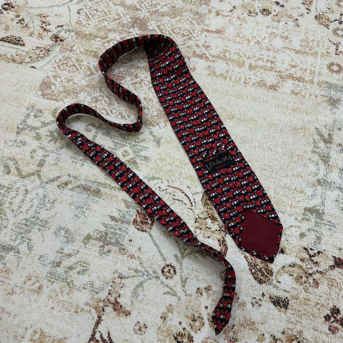 Vintage Vintage Ian Heath Rack London Tie Silk Double Decker Italy Size ONE SIZE - 2 Thumbnail