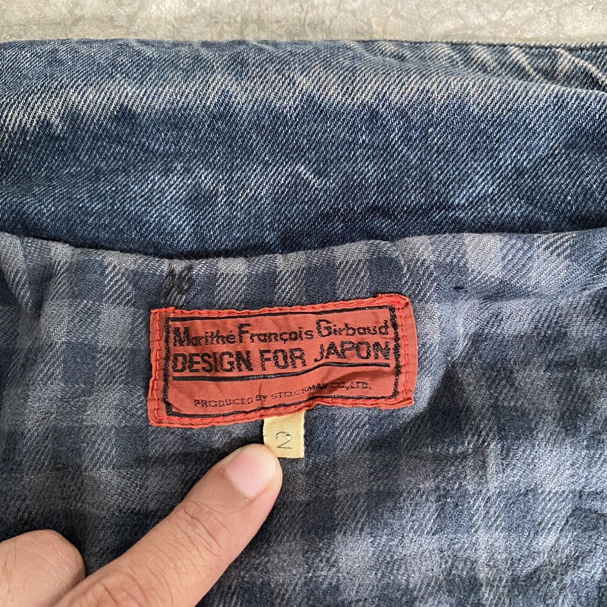 Marithe + Francois Girbaud 1980’s Vintage MFG Faded Black Lined Trucker Denim Jacket Size US M / EU 48-50 / 2 - 18 Thumbnail