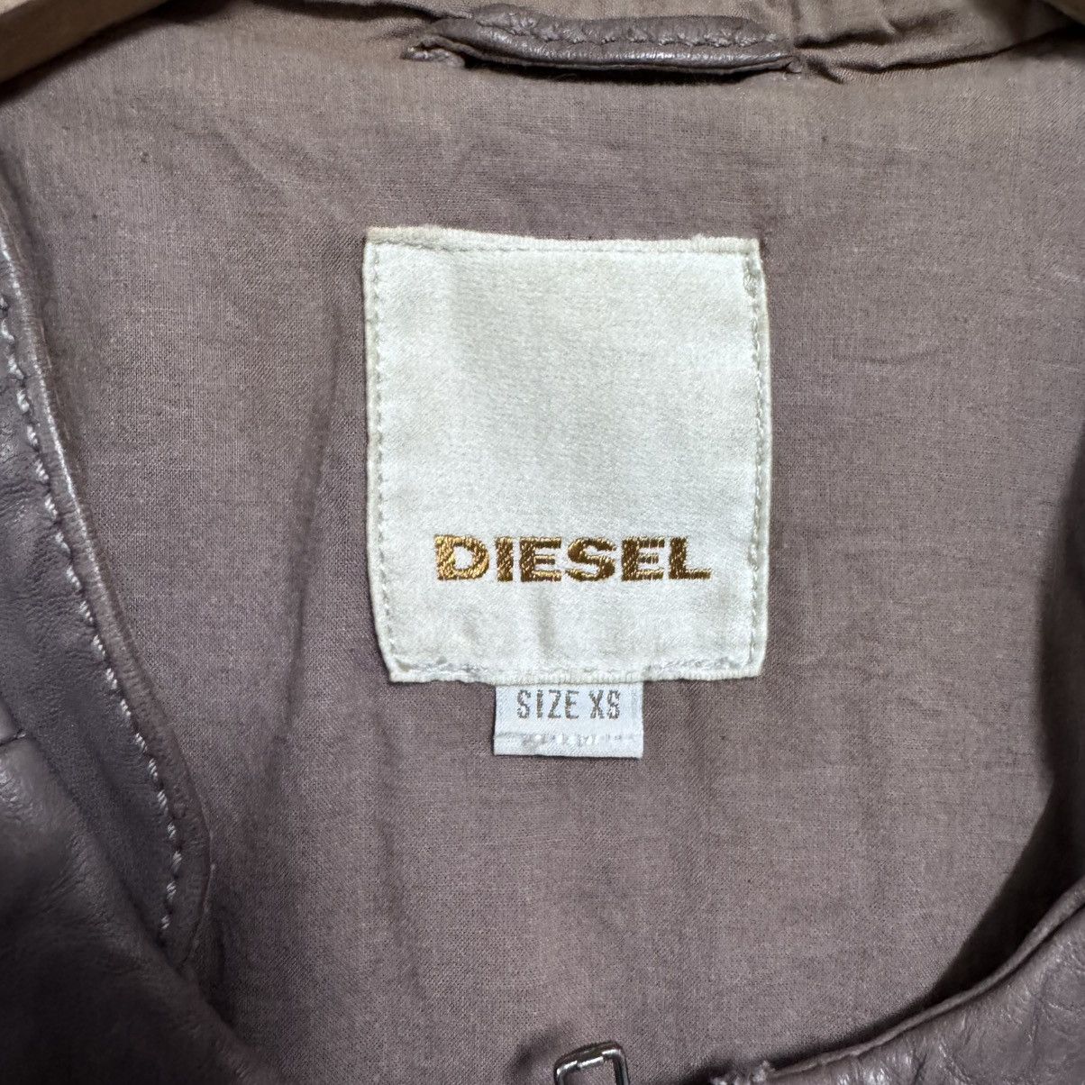Diesel Diesel leather Biker Jacket Graphic Lining Size XS / US 0-2 / IT 36-38 - 18 Thumbnail