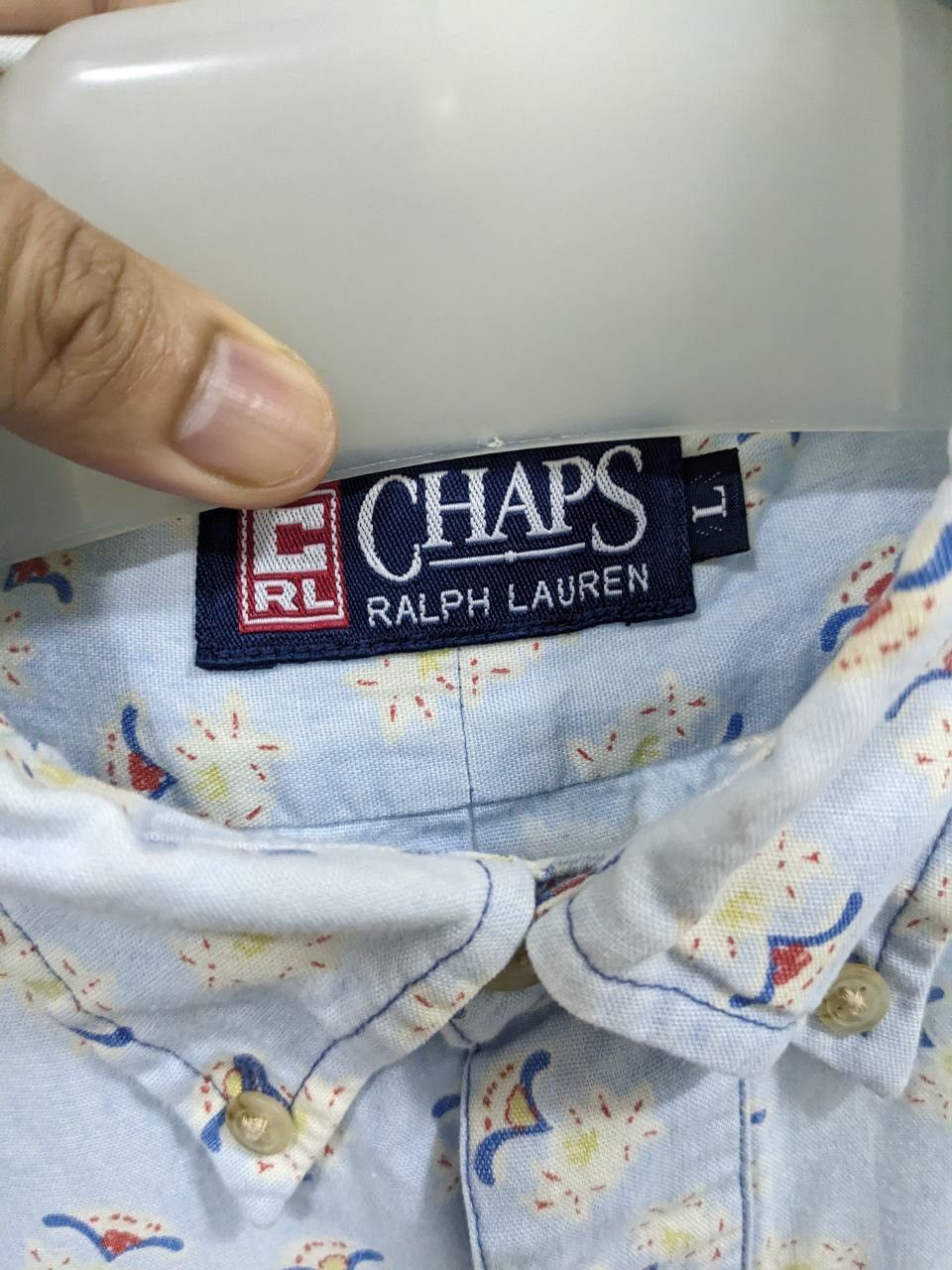 Chaps Ralph Lauren MONOGRAM CHAPS RALPH LAUREN INSIDE OUT POCKET BUTTON UP Size US M / EU 48-50 / 2 - 7 Thumbnail