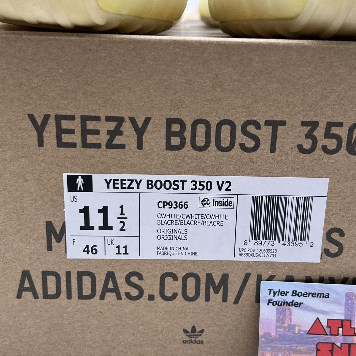 Adidas Yeezy boost 350 cream white triple white Size US 11.5 / EU 44-45 - 6 Thumbnail