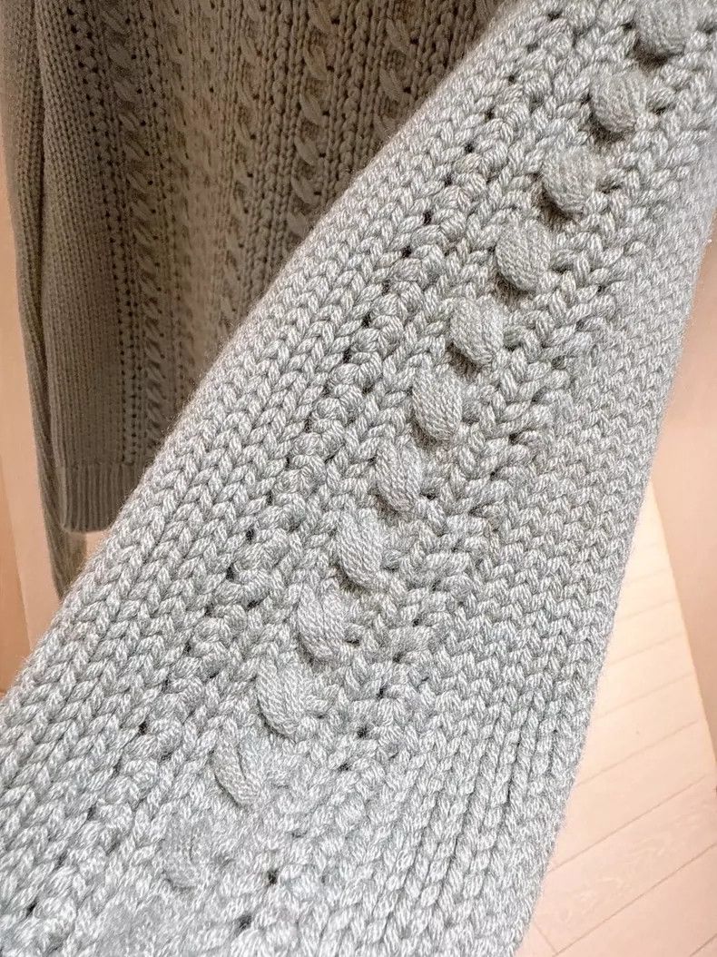Loro Piana LORO PIANA Baby cashmere hollow crochet sweater Size L / US 10 / IT 46 - 6 Thumbnail