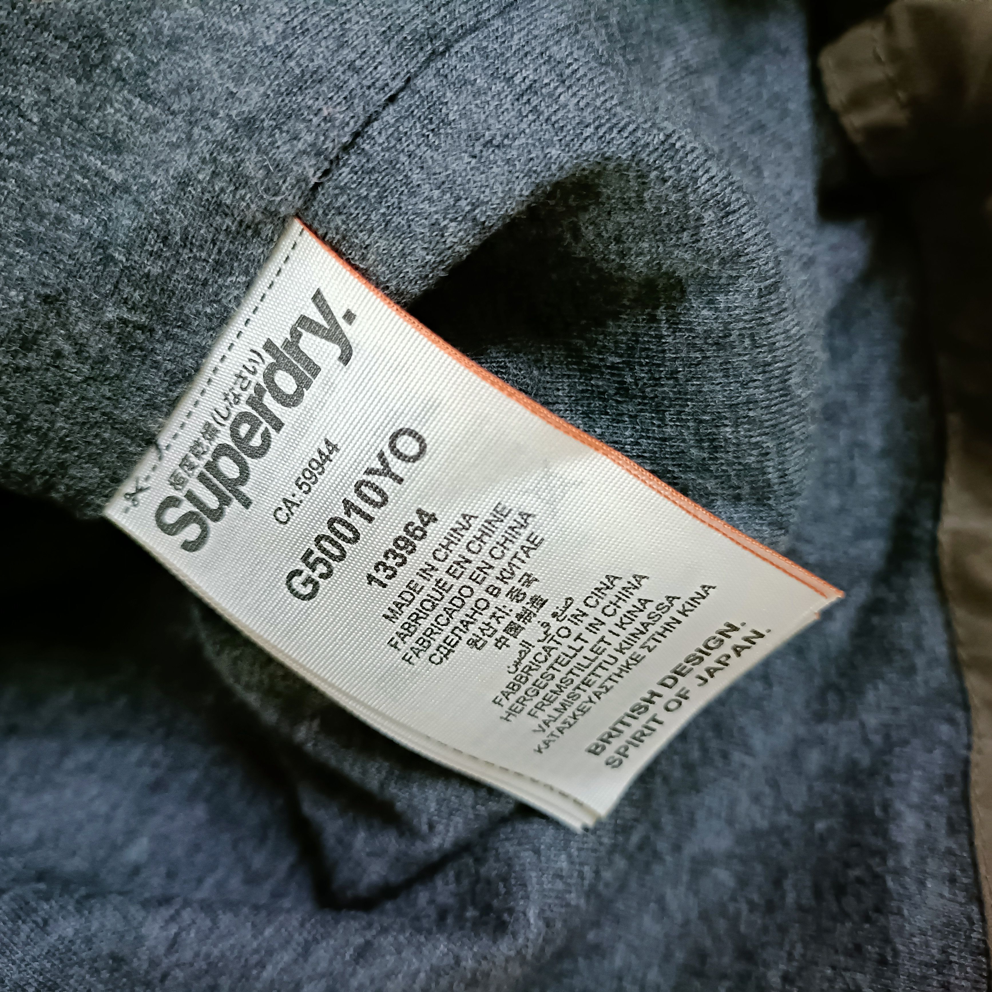 Superdry Men's Khaki Full Zip Parka ! Size US M / EU 48-50 / 2 - 8 Thumbnail