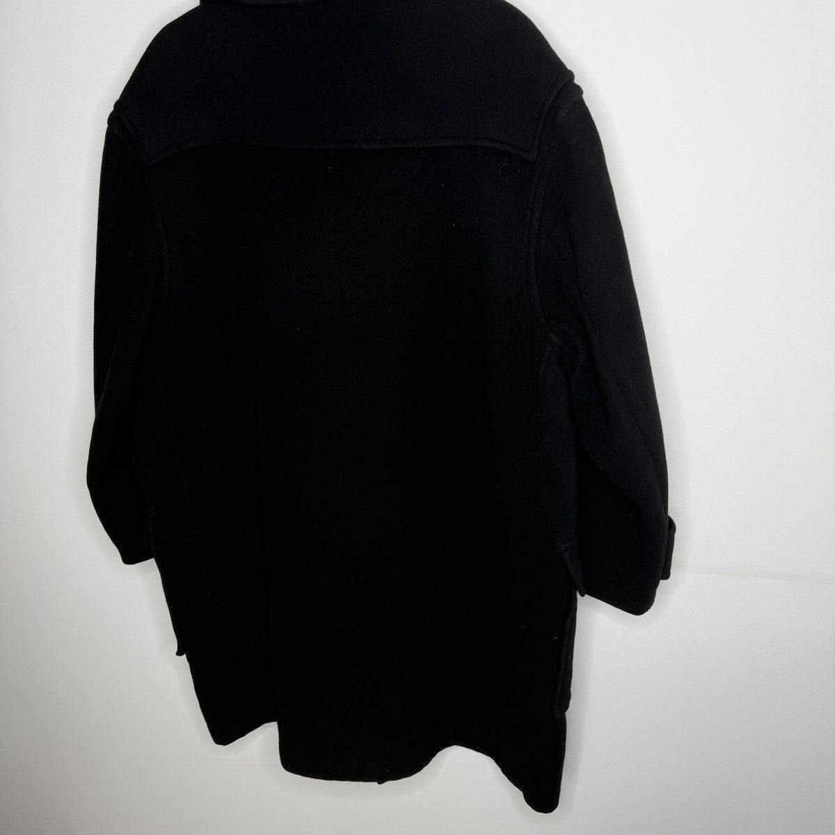 Burberry Burberry Duffle Black Wool Heavy Coat Nova Check Size US XL / EU 56 / 4 - 10 Thumbnail