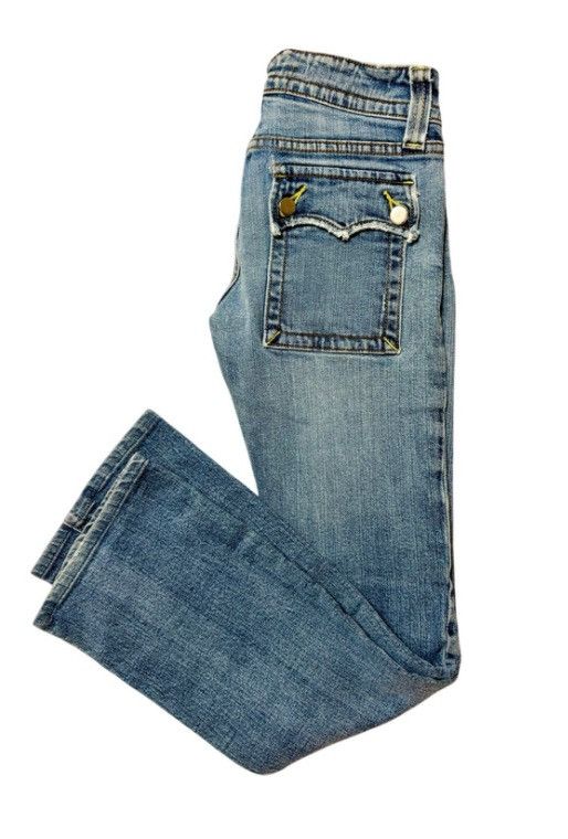 Other V2 Jeans “The Collection” Low-Rise Flare Blue Denim Jeans W1 Size 26" / US 2 / IT 38 - 12 Thumbnail
