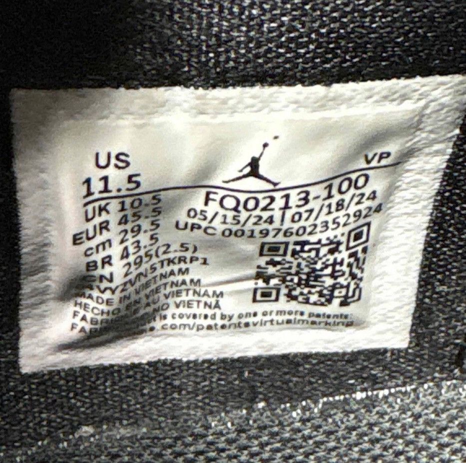 Jordan Brand Jordan 39 Croix (FQ0213-100), Size 11.5 Size US 11.5 / EU 44-45 - 8 Thumbnail