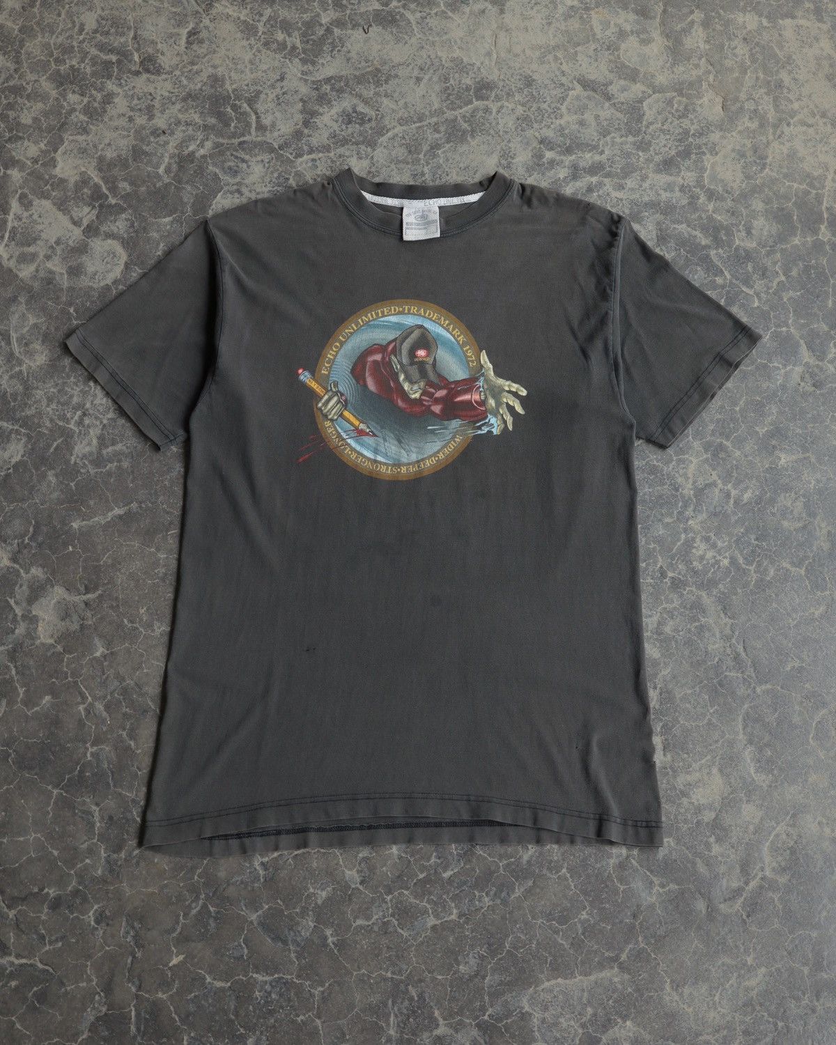 Ecko Unltd. Vintage 00s Ecko Unlimited Maintain Faded Black Tee - XXL Size US XXL / EU 58 / 5 - 6 Thumbnail