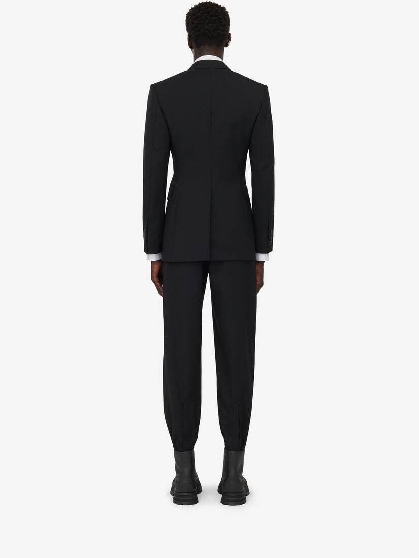 Alexander McQueen o1w1db10725 Neat Shoulder Double-Breasted Jacket in Black Size US XL / EU 56 / 4 - 5 Thumbnail