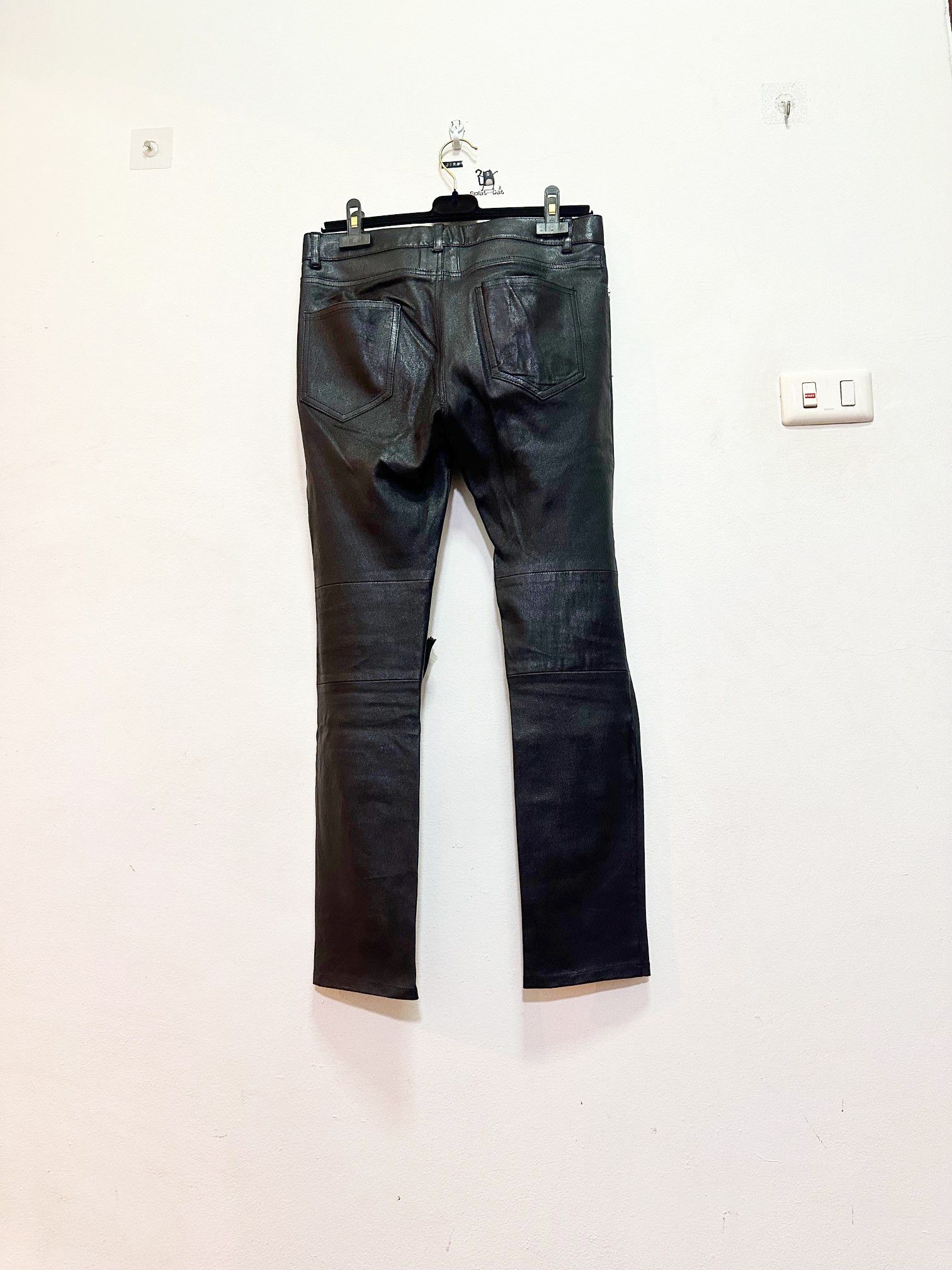 Saint Laurent Paris Saint Laurent Knee Ripped Leather Pants Size US 30 / EU 46 - 9 Thumbnail