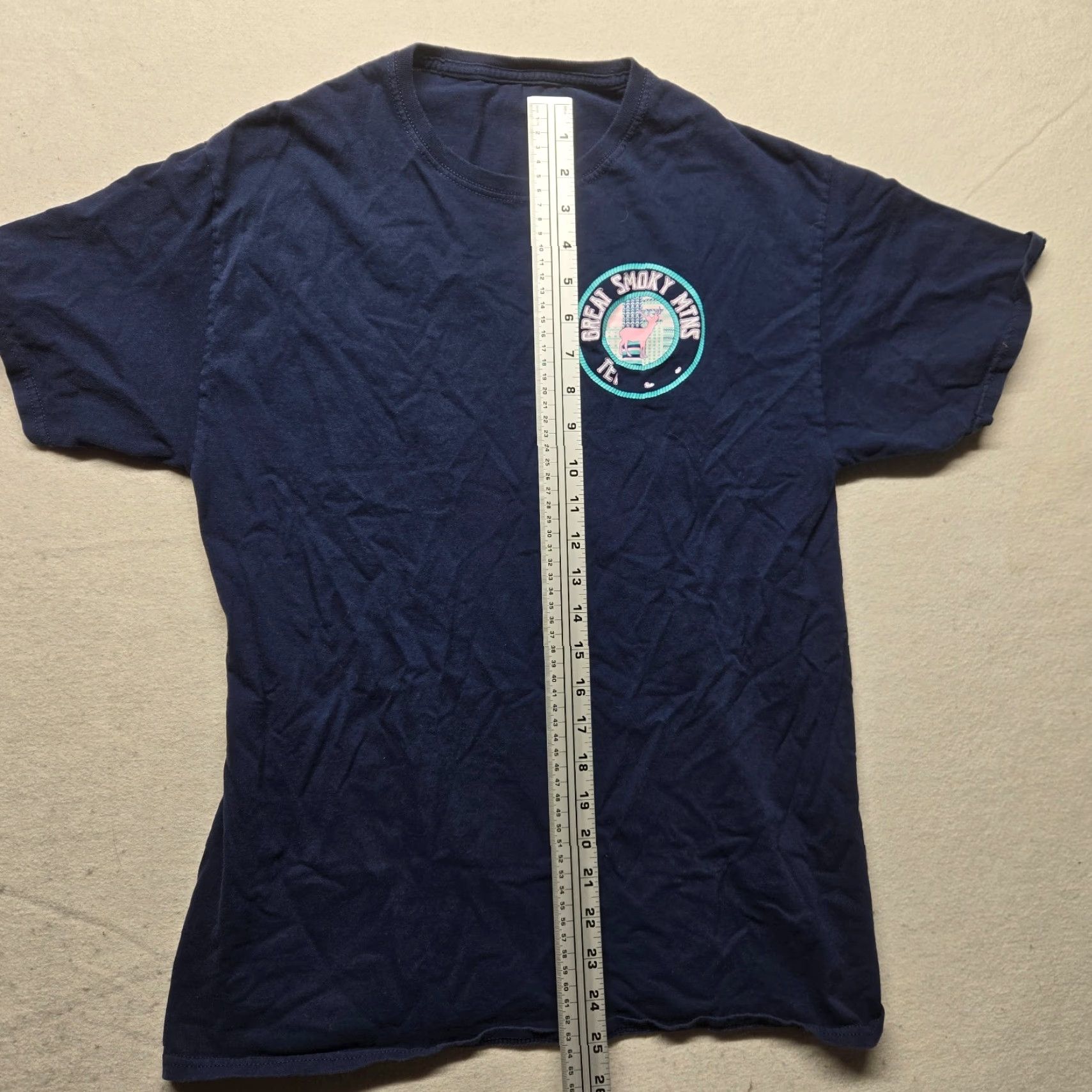 Vintage Great Smoky Mountains Blue Short Sleeve T-Shirt Unisex Small Animals Mens Size US S / EU 44-46 / 1 - 5 Thumbnail