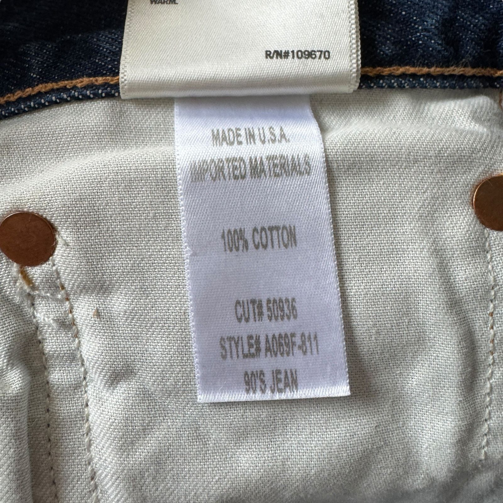 Agolde AGOLDE 90s High Rise Loose Fit Jean Psych Wash Size 24" / US 00 / IT 34 - 8 Thumbnail