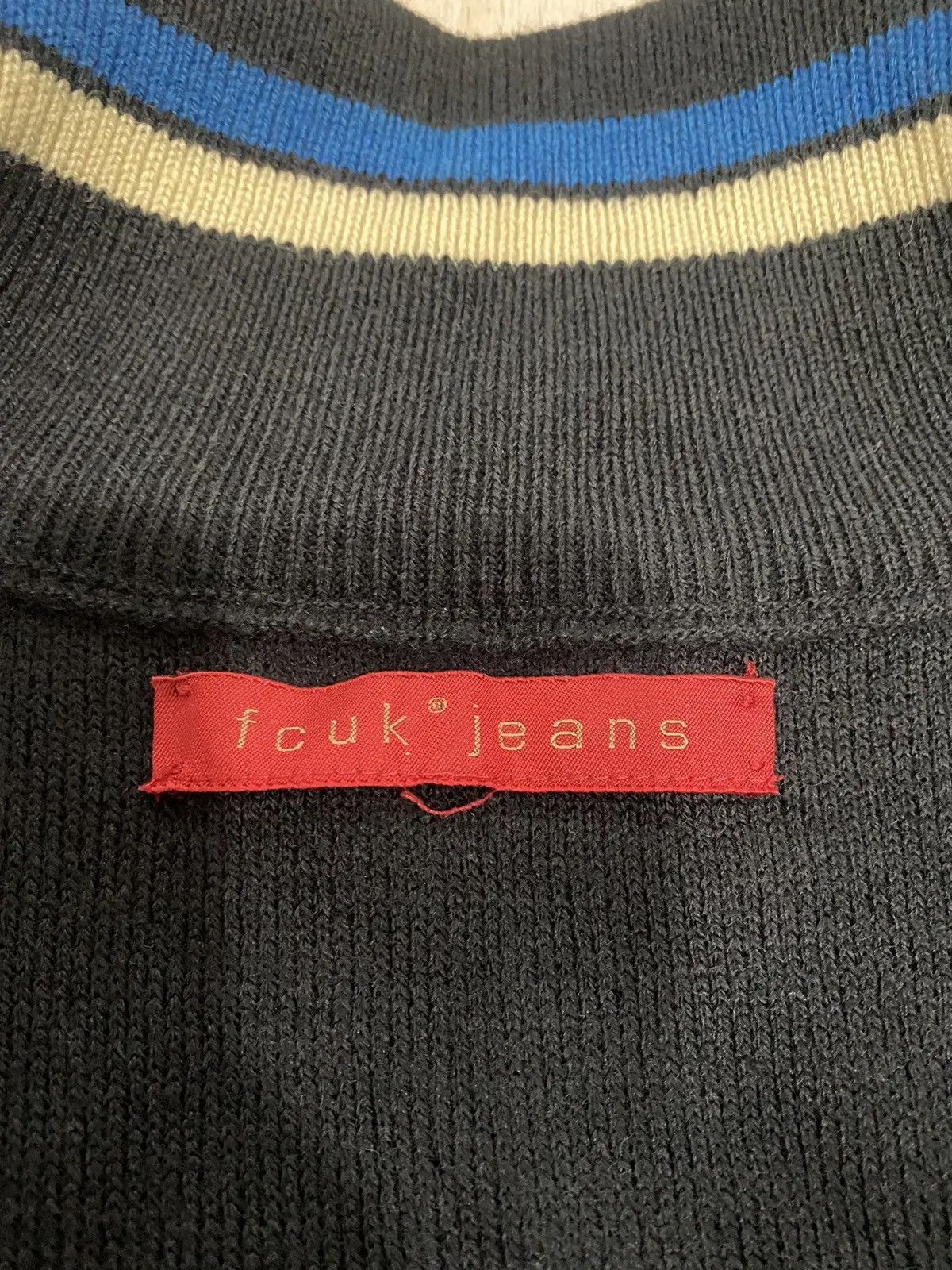 FCUK × French Connection × Vintage fcuk sweatshirt knitting stripe multicolour block style Size US M / EU 48-50 / 2 - 10 Thumbnail