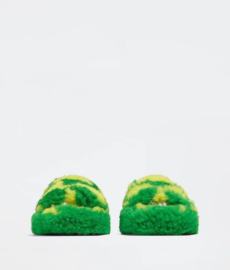 Bottega Veneta o1y0526 Slippers in Green/Yellow Size US 7 / EU 40 - 2 Thumbnail