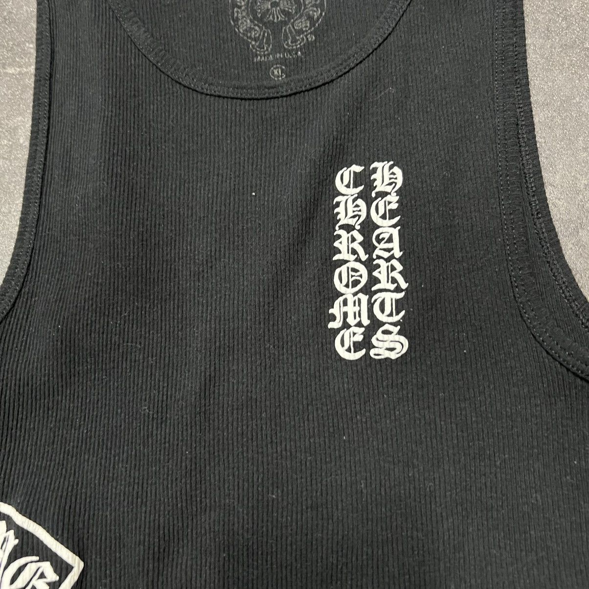 Chrome Hearts Chrome Hearts T-Bar Script Logo Tank Top Black Size XL / US 12-14 / IT 48-50 - 4 Thumbnail