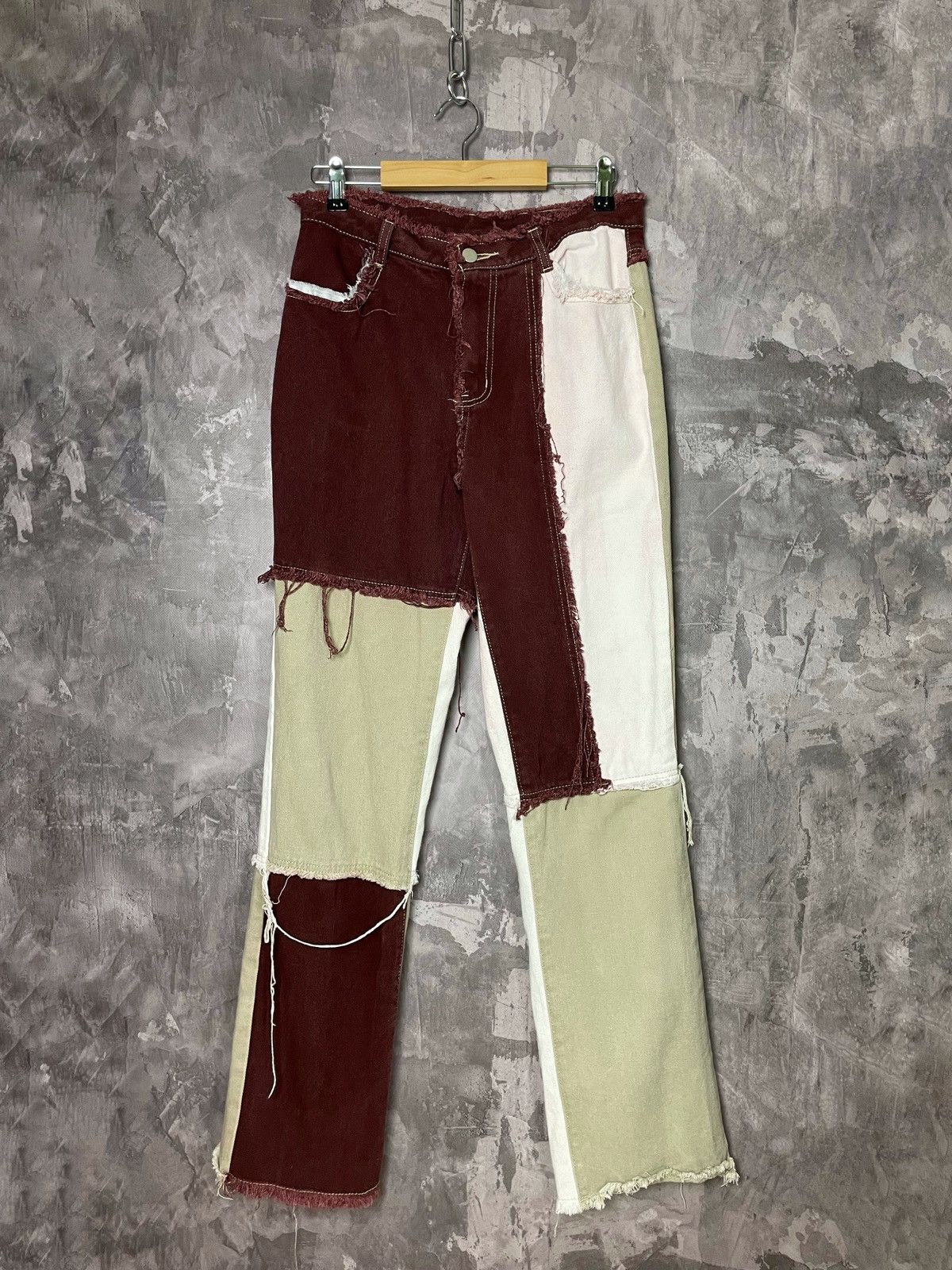 Vintage Vintage Japanese Patchwork Jeans y2k streetwear Size 28" / US 6 / IT 42 - 1 Thumbnail