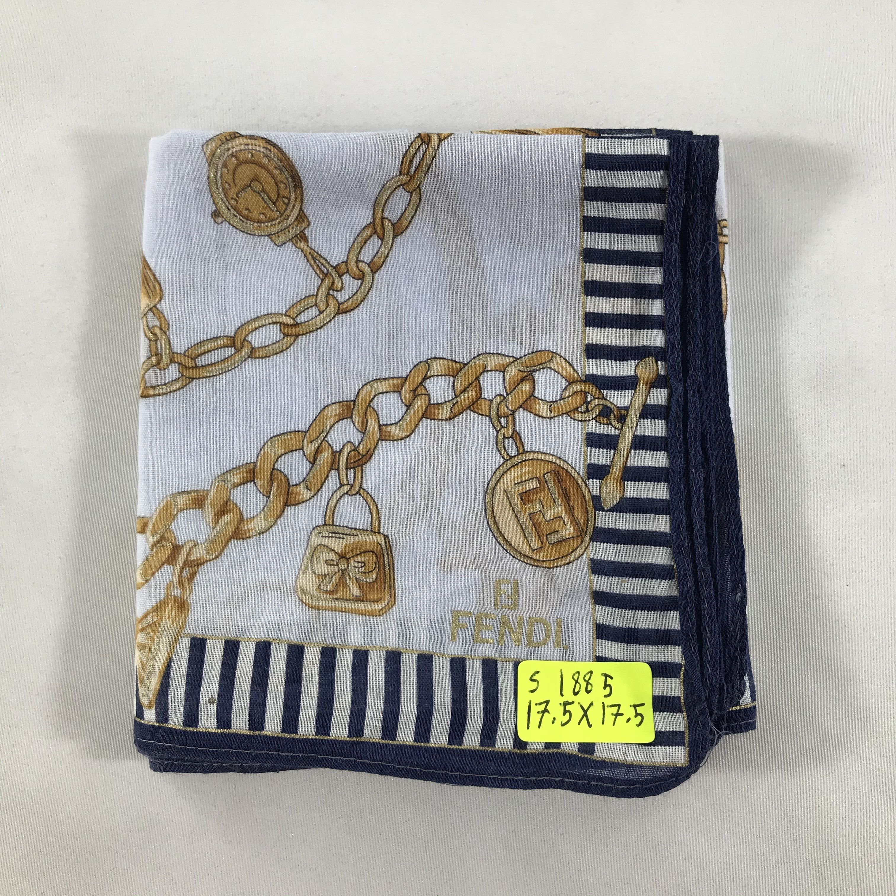 Vintage Vintage Fendi Bandana / Handkerchief / Neckerchief - S1885 Size ONE SIZE - 6 Thumbnail