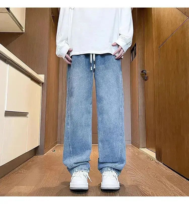 Japanese Brand Retro straight leg versatile jeans Size US 30 / EU 46 - 2 Thumbnail