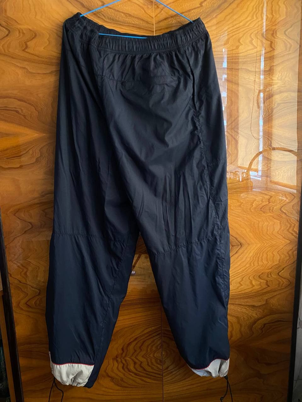 Nike × Vintage 00s Nike Vintage Nylon Double Swoosh Baggy Joggers Pants Size US 34 / EU 50 - 2 Thumbnail