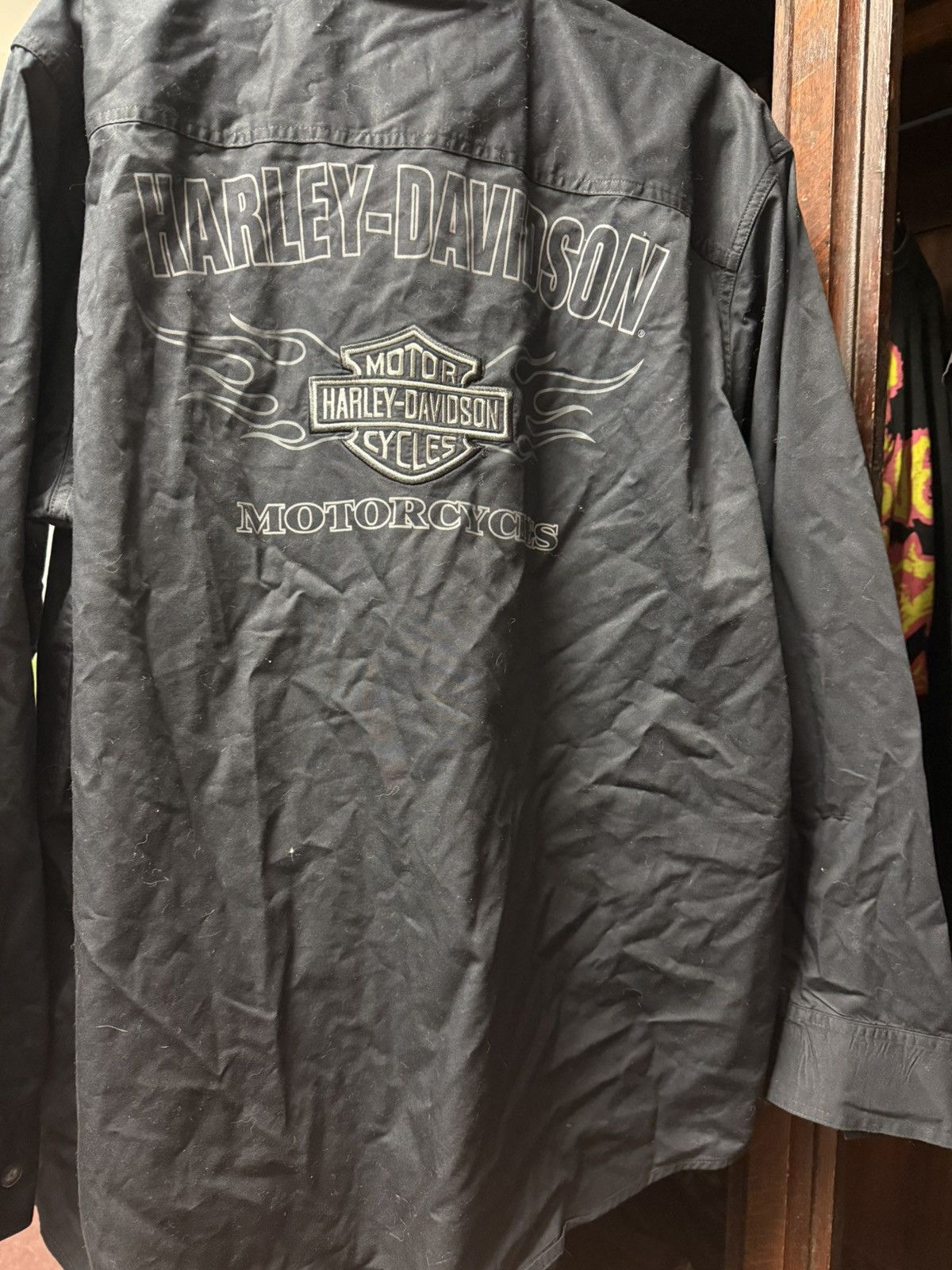 Vintage Harley Davison vintage button up patched Size US XL / EU 56 / 4 - 2 Thumbnail