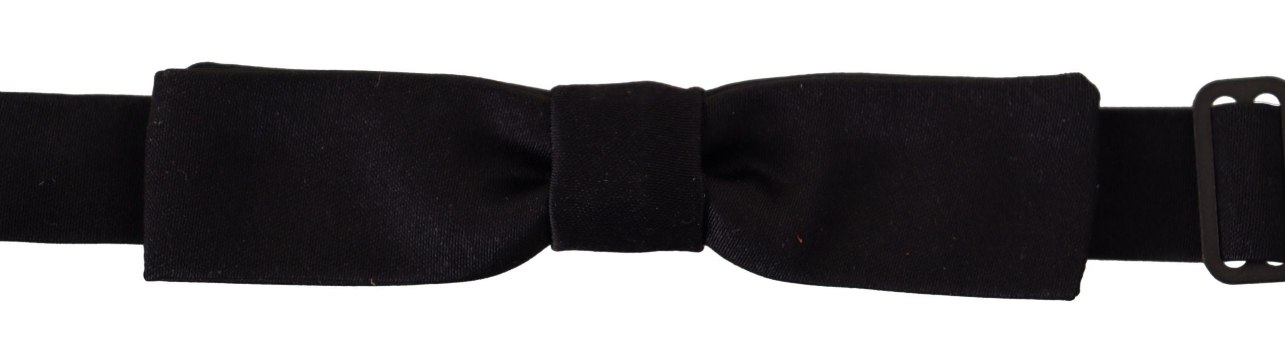 Dolce & Gabbana Elegant Black Silk Bow Men's Tie Size ONE SIZE - 1 Thumbnail