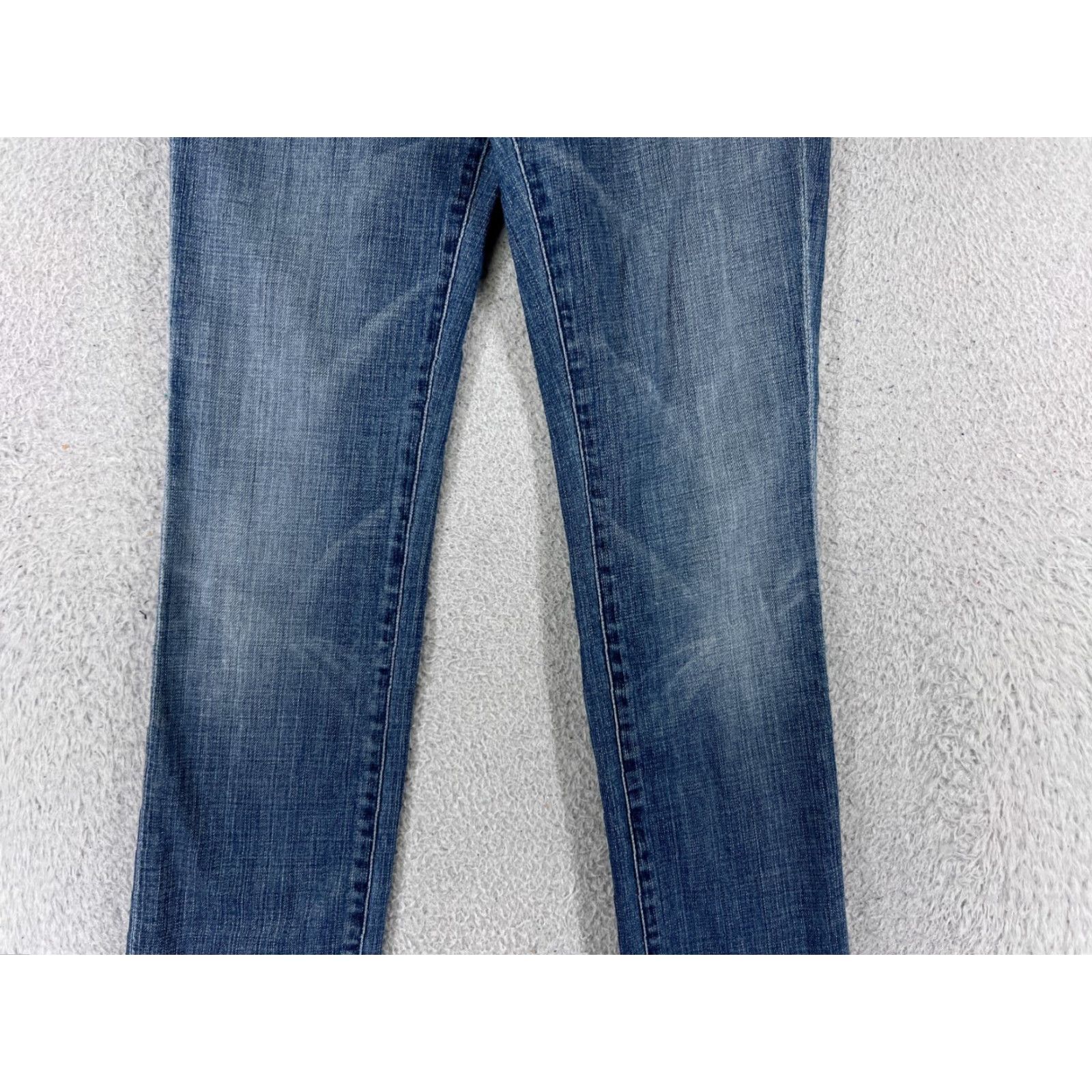 7 For All Mankind 7 For All Mankind Jeans Women's ED Blue Denim 26x32 Straight Fit Regular 5-Pocket Cotton Blend Comfort Stretch Casual Size 26" / US 2 / IT 38 - 6 Thumbnail