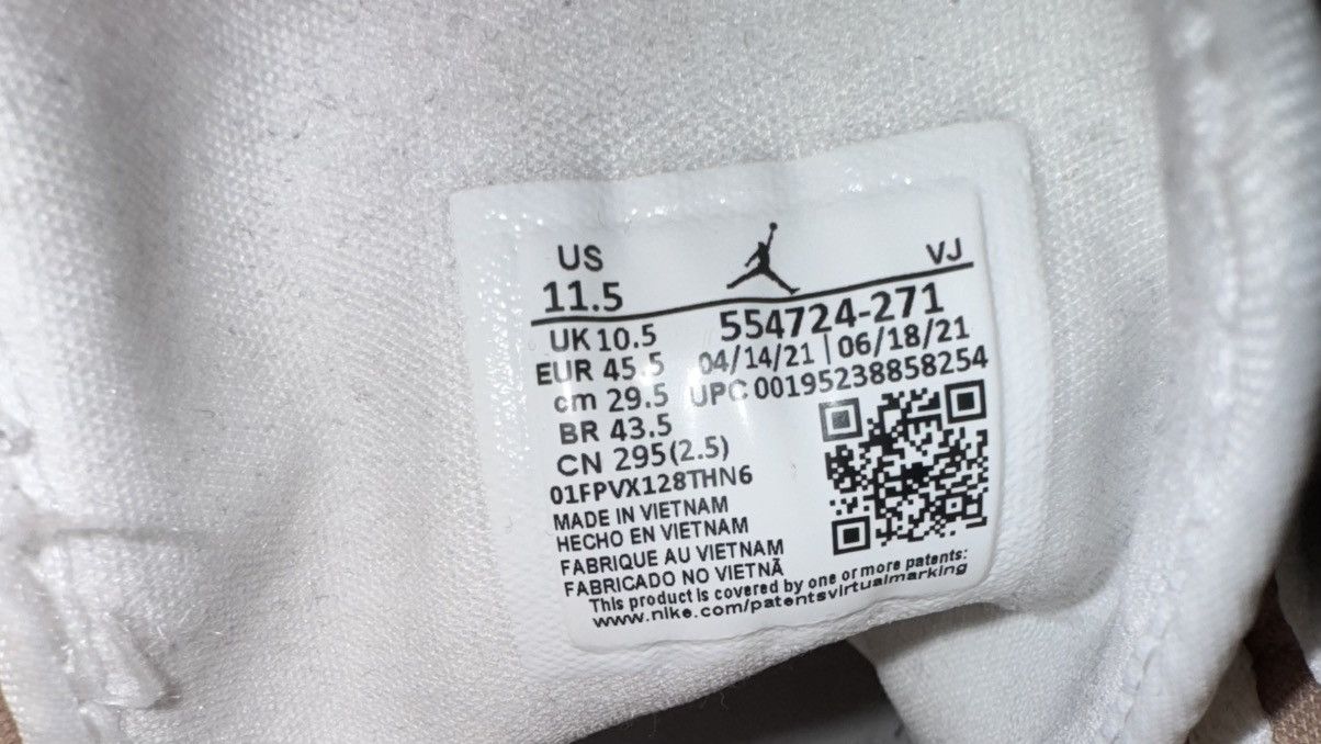 Nike Jordan 1 mid tan gum Size US 11.5 / EU 44-45 - 6 Thumbnail