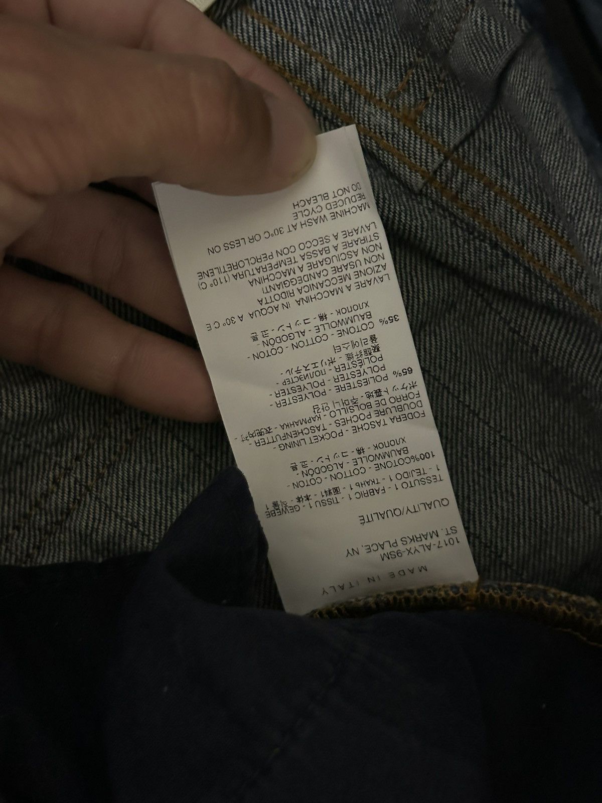 1017 ALYX 9SM × Blackmeans OG Alyx x Blackmeans Shredded Denim Size US 32 / EU 48 - 4 Thumbnail