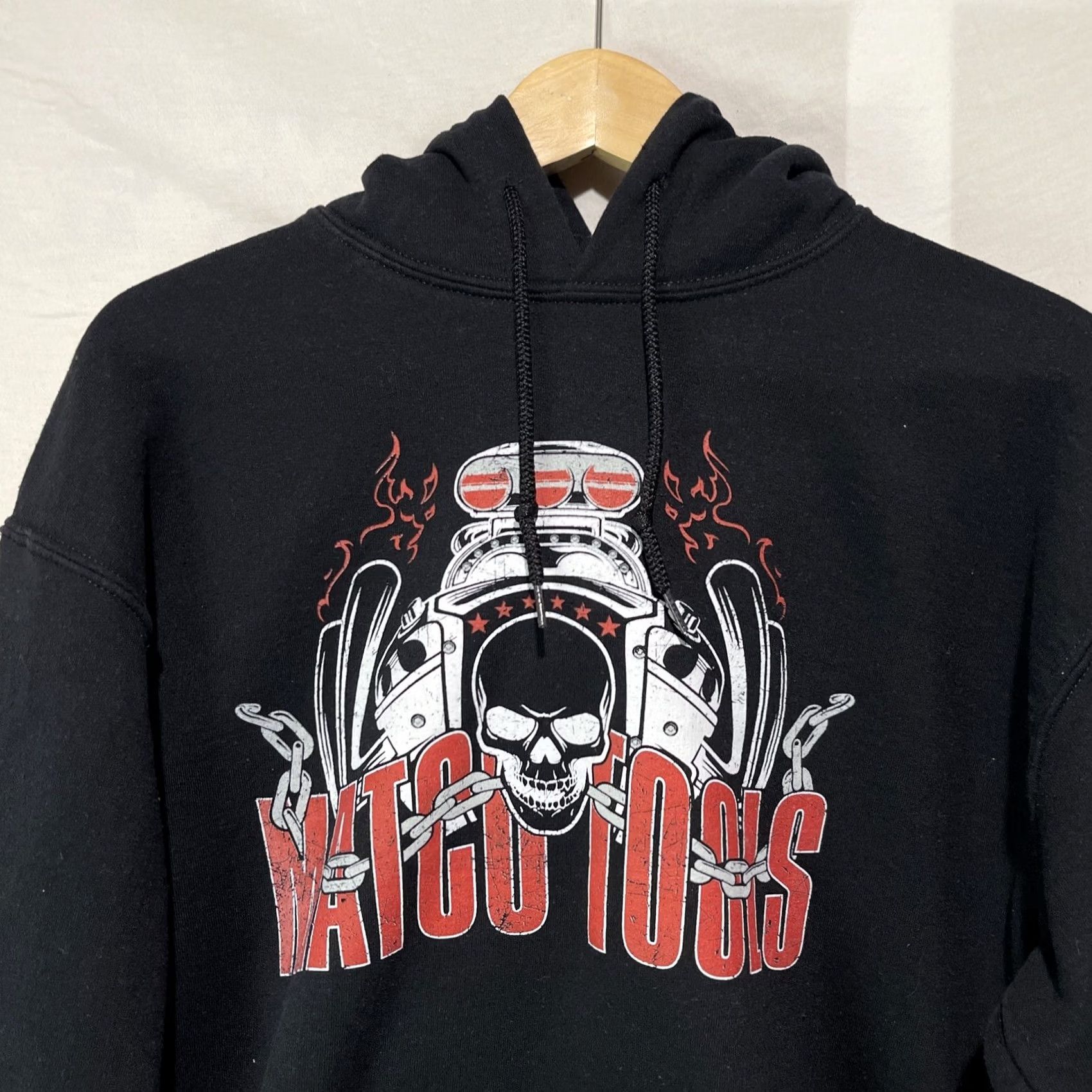 Gildan Gildan Hoodie Mens M Black Card Car Dad Graphic Print Logo Fleece Pullover Winter Gear Size US M / EU 48-50 / 2 - 3 Thumbnail