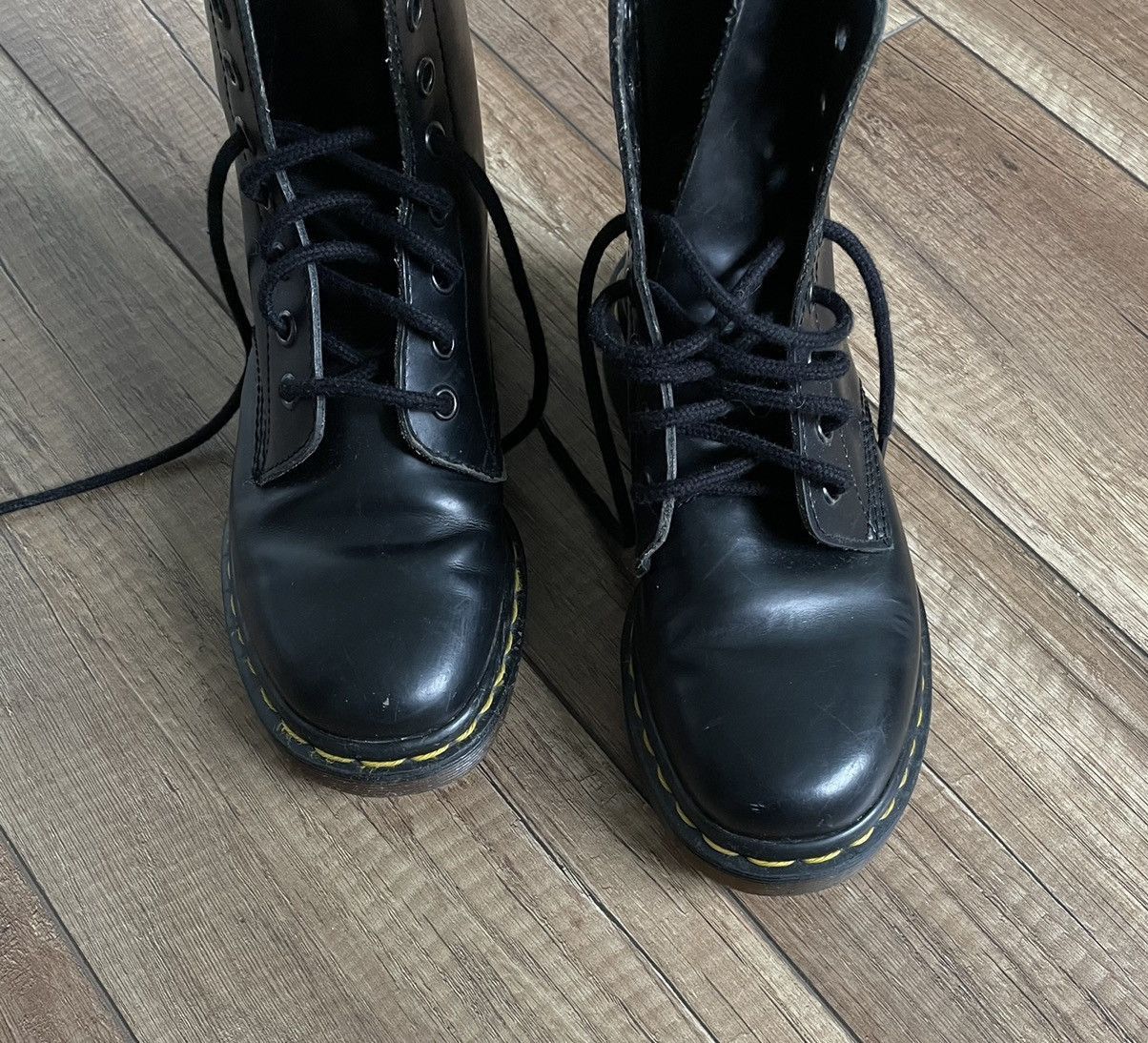 Dr. Martens Vintage Dr Martens mi England 7167 High Leather Boots Shoes Size US 5 / IT 35 - 7 Thumbnail