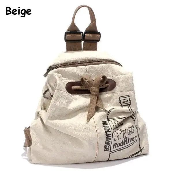 VIBE Vintage Canvas Backpack Size ONE SIZE - 2 Thumbnail