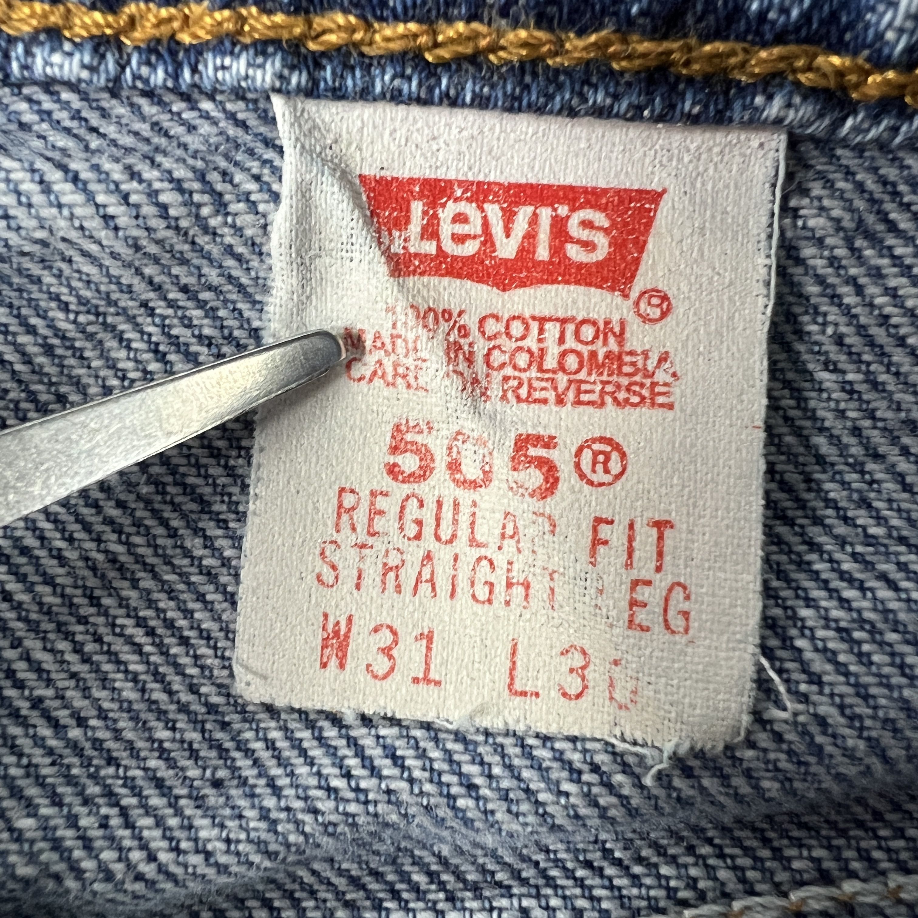Levi's × Vintage VTG 90s Levi's Jean Shorts 505 Cut Off Frayed Denim Jorts Size US 31 - 5 Thumbnail