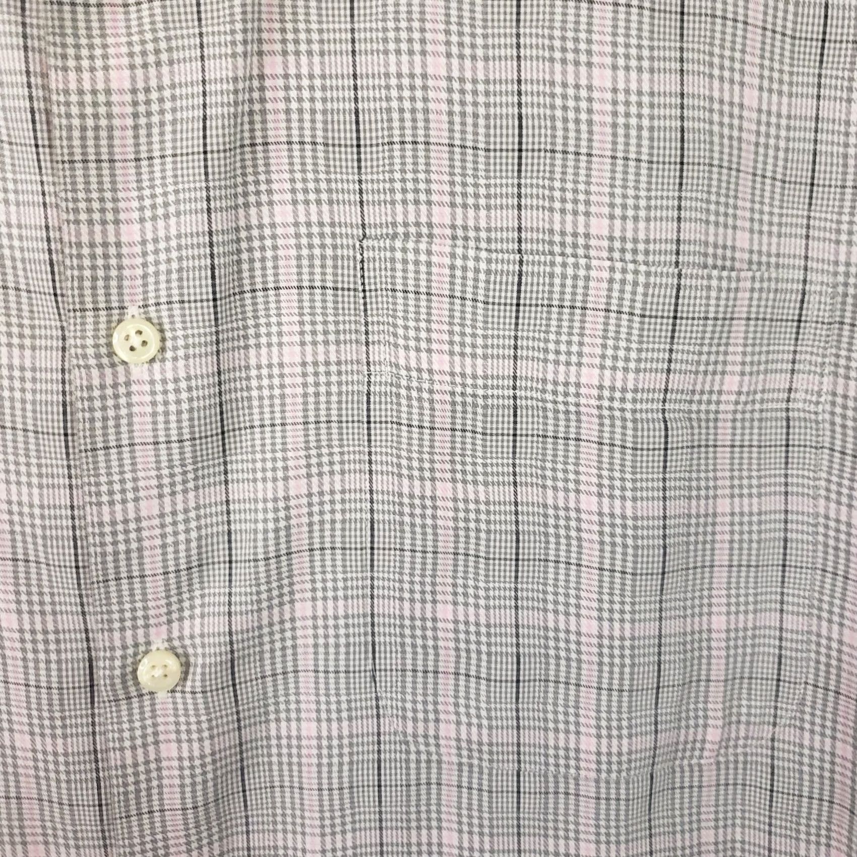 Peter Millar Peter Millar Button Up Men XL White/Blue/Pink Long Sleeve Plaid Pocket Stretch Shirt Size US XL / EU 56 / 4 - 4 Thumbnail