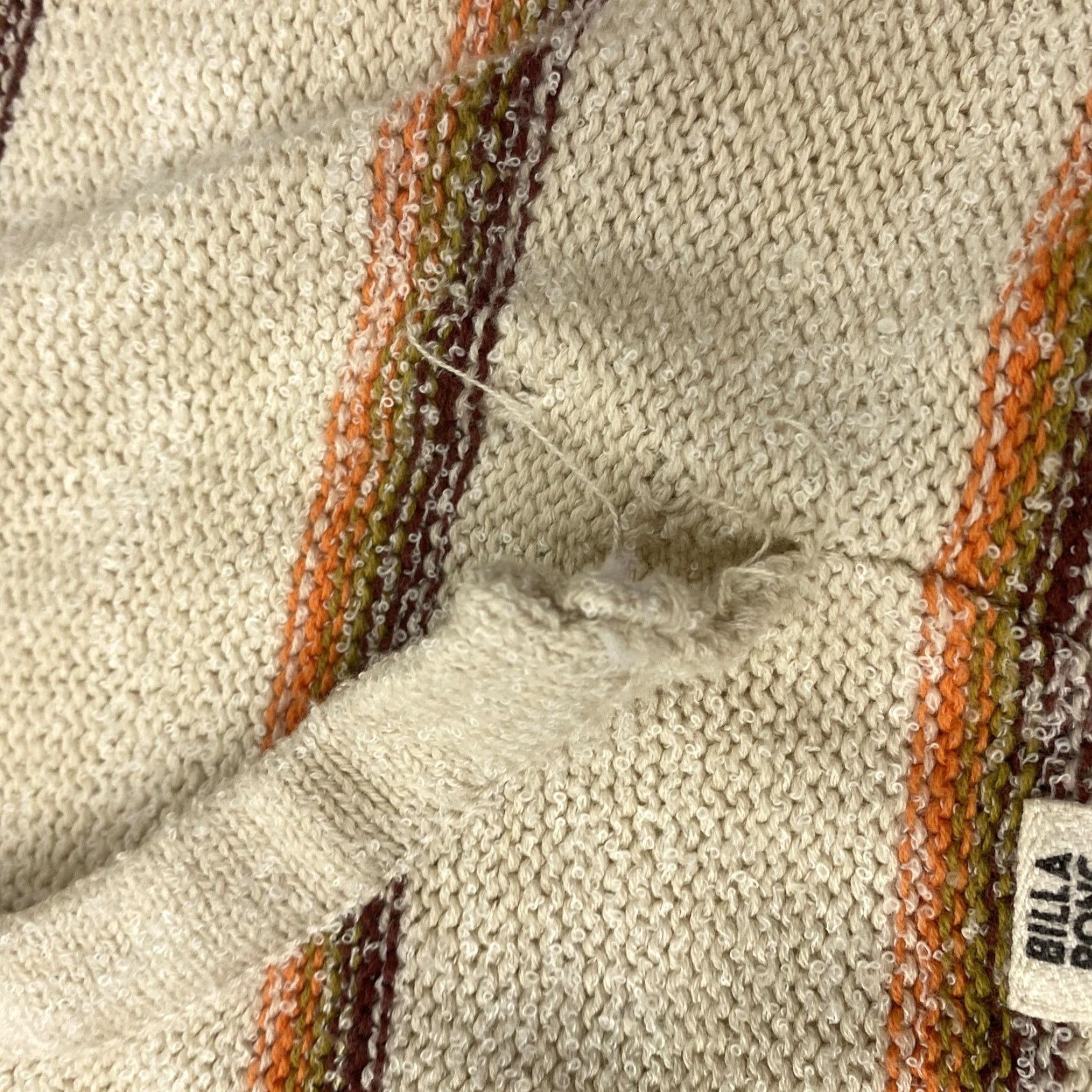 Billabong BILLABONG Beige Baja Stripe Hoodie Pullover Sweater Womens Small Size S / US 4 / IT 40 - 7 Thumbnail