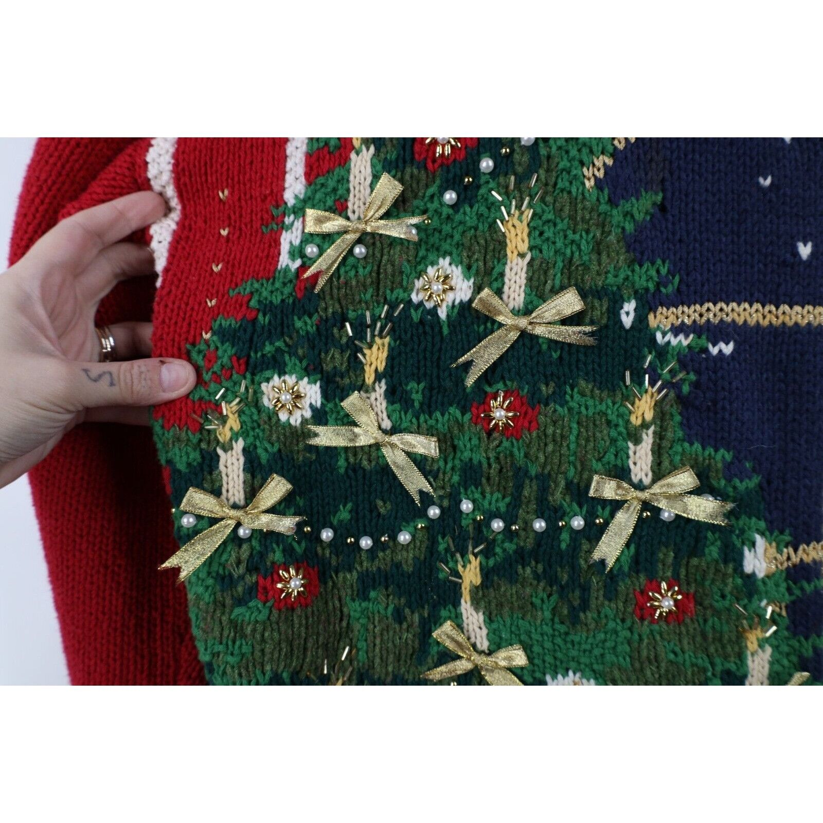 Vintage Vintage 90s Streetwear Heavyweight Christmas Sweater Size XL / US 12-14 / IT 48-50 - 6 Thumbnail