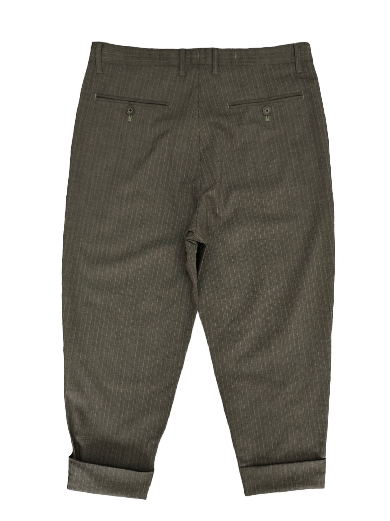 Isamu Katayama Backlash Japanese Brand Kahki Pin Striped 3Q Trouser Pants Size US 32 / EU 48 - 8 Thumbnail