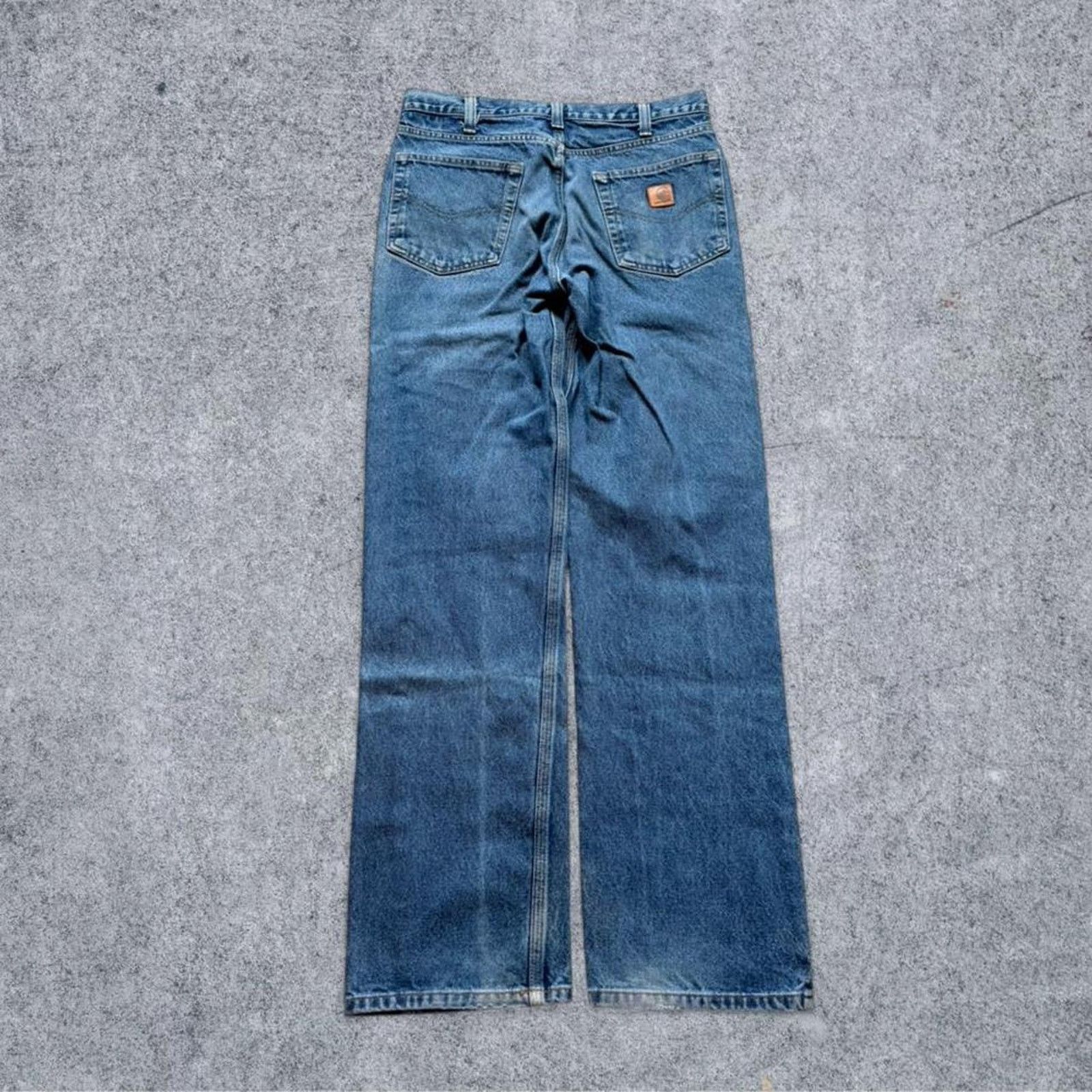 Carhartt Vintage Carhartt 90s B460 Relaxed Fit Jeans Blue Size US 32 / EU 48 - 7 Thumbnail