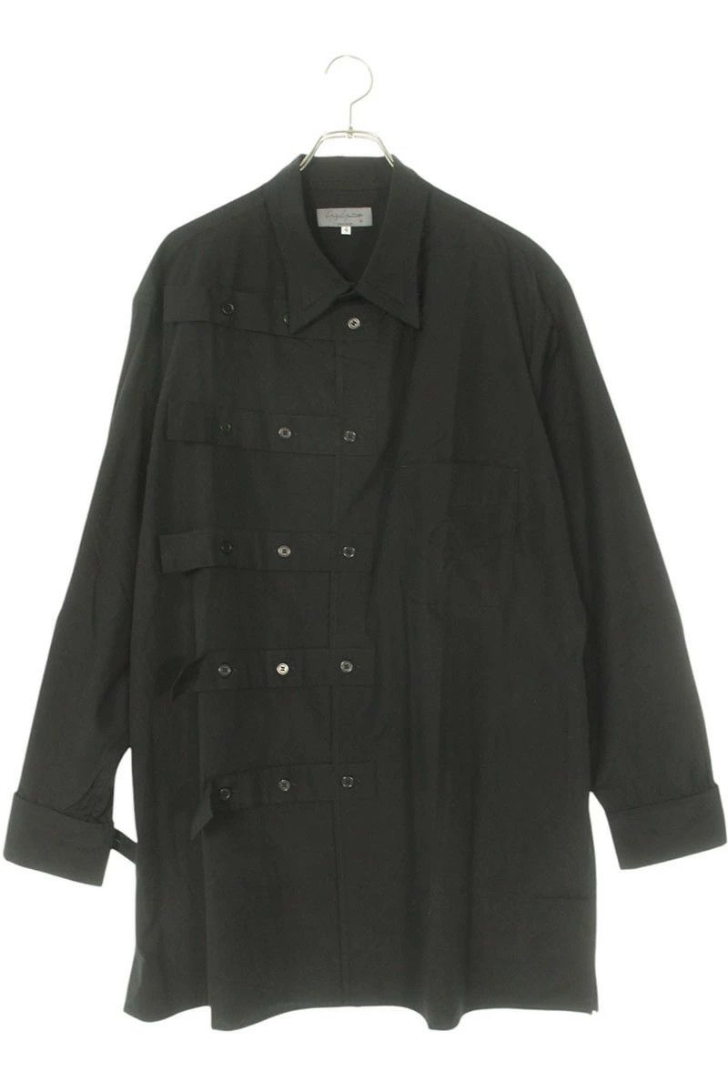 Yohji Yamamoto YOHJI YAMAMOTO POUR HOMME Strap Design Long Sleeve Shirt Size US XL / EU 56 / 4 - 1 Thumbnail