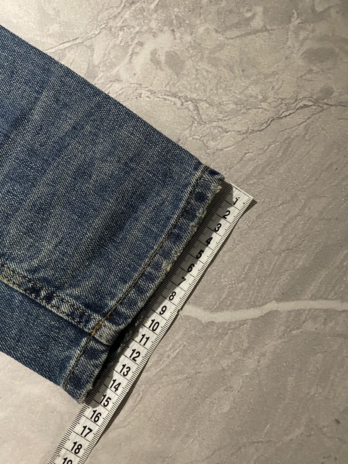 Japanese Brand Heavy Distressed Underground Darkwear Jean / Drip Y2K Size US 33 - 11 Thumbnail