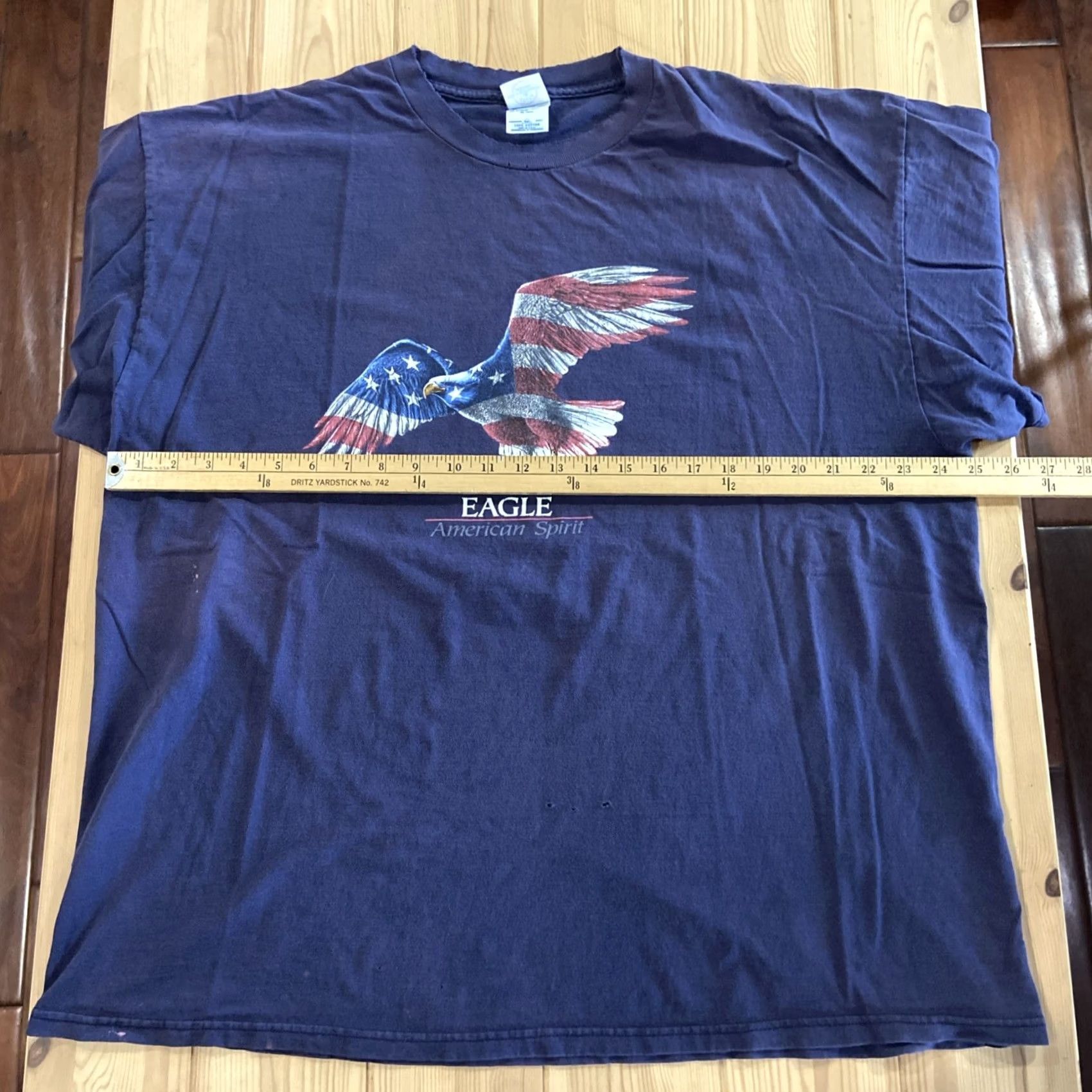 The Mountain VINTAGE The Mountain T-Shirt Men Eagle American Spirit 2XL Blue Cotton Crew Neck Short Sleeve Vintage 90s USA Size US XXL / EU 58 / 5 - 6 Thumbnail